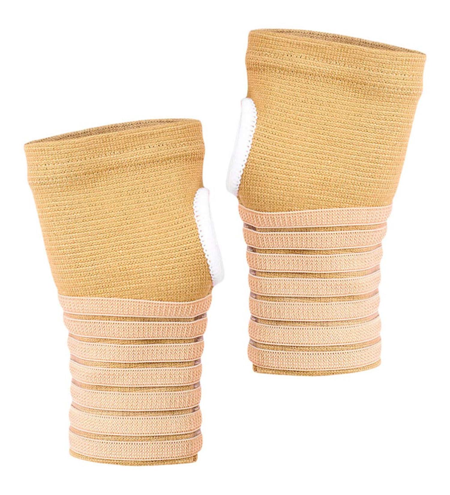 1 Pair Carpal Tunnel Wrist Brace - Compression Support & Night Glove for Pain Relief Adjustable Spandex Protector - Buy Online on GoSupps.com