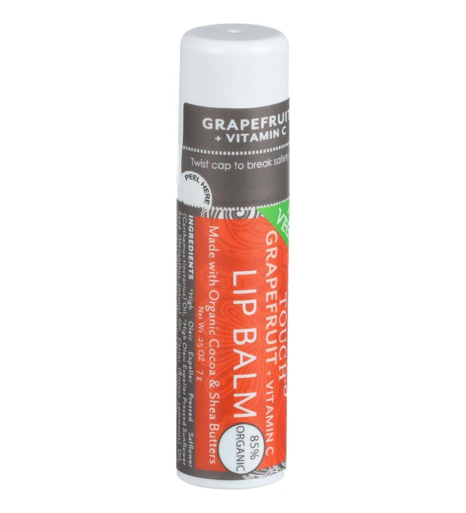 Grapefruit + Vitamin C Lip Balm 0.25 Ounces (Case of 12)