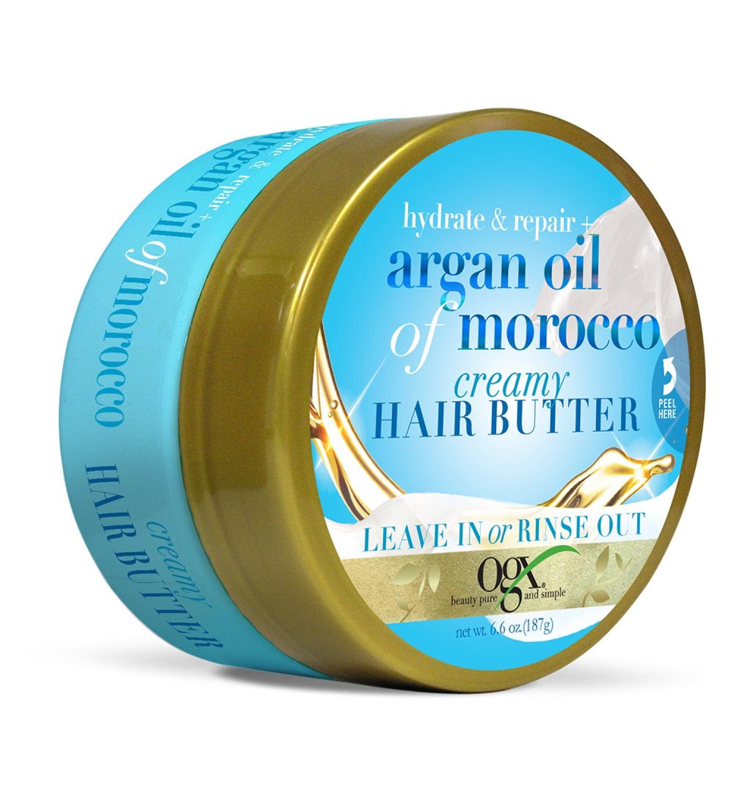 OGX Argan Oil of Morocco Hair Butter: Deep Moisturizing Treatment for Dry Hair - 6.6 oz - Buy Online on GoSupps.com