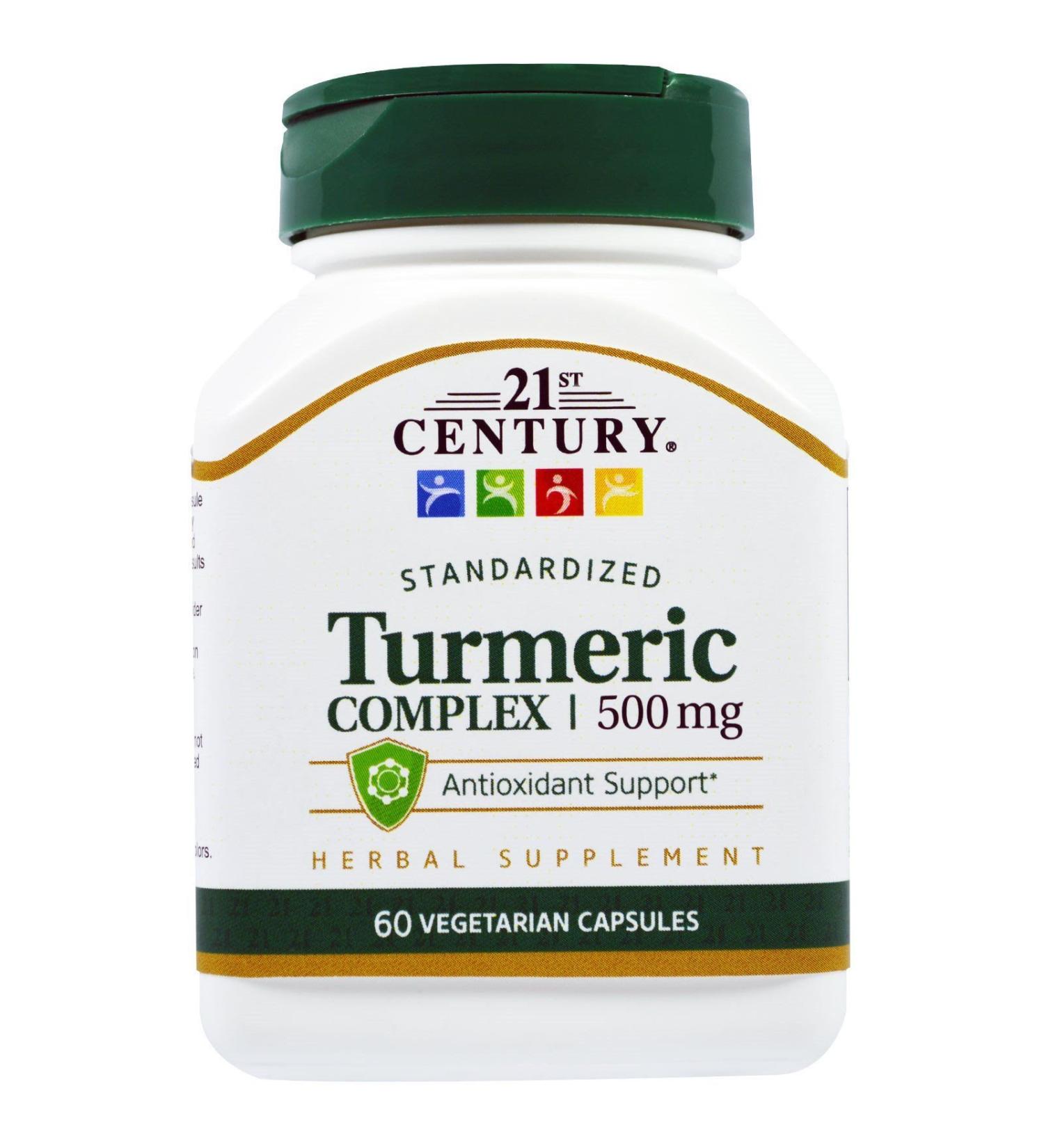 21st Century Turmeric Complex 500 mg - 60 Vegetarian Capsules Pack of 2