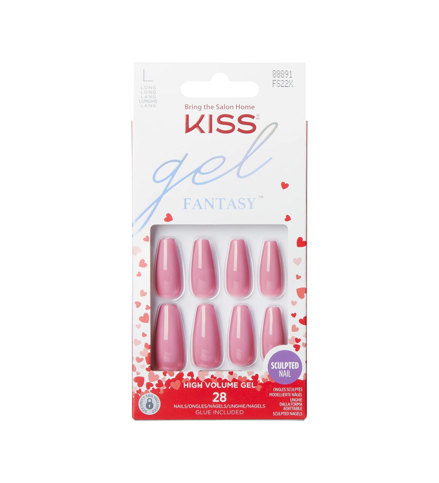 KISS Gel Fantasy Valentine's Day Sculpted Nails- Flower Bouquet 28 Count - Buy Online on GoSupps.com