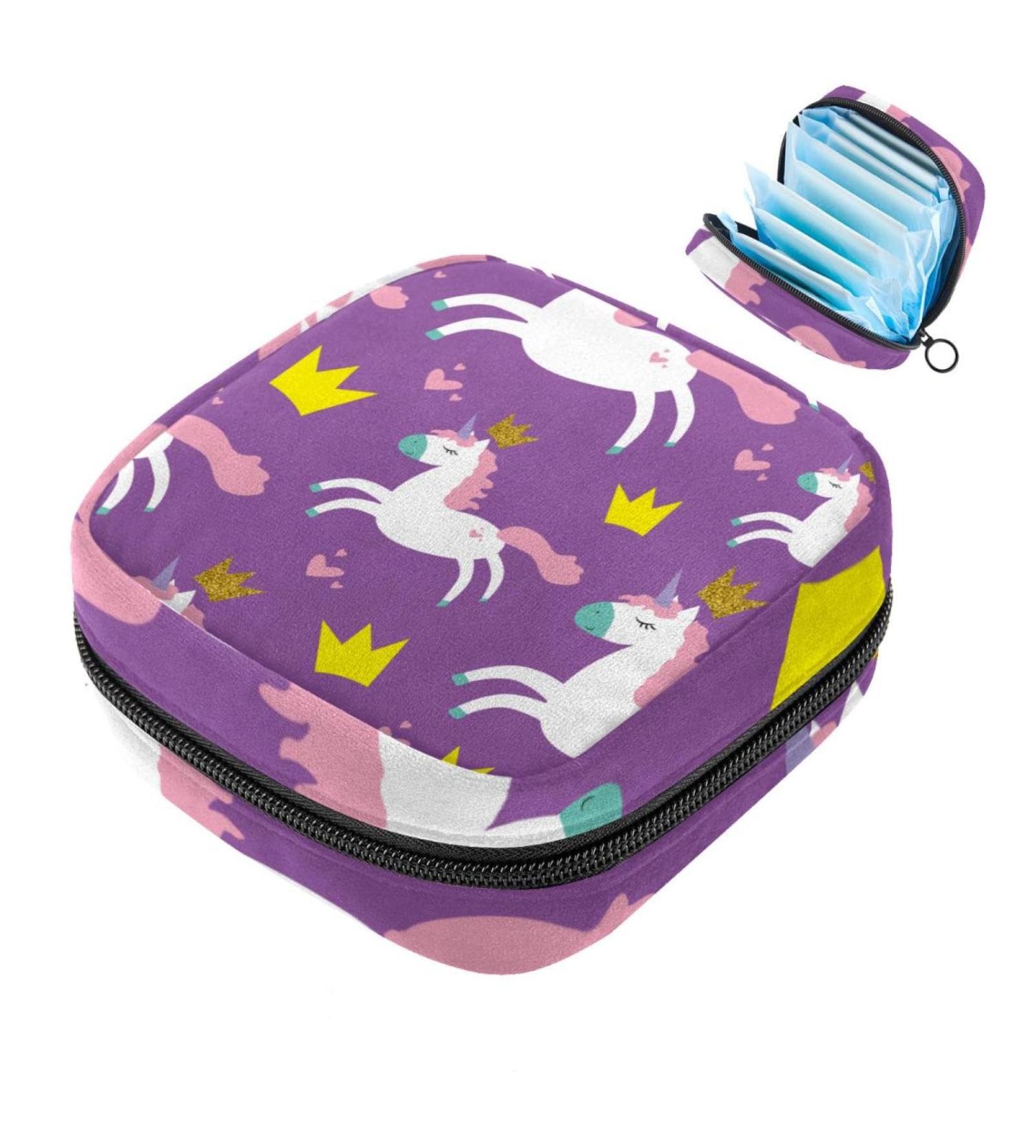 Javenproeqt Portable Binding Bags for Ladies | Menstrual Cup Pockets & Pads | Perfect for Teen Girls | First Period Tampons & Sweet Princess Designs - Buy Online on GoSupps.com