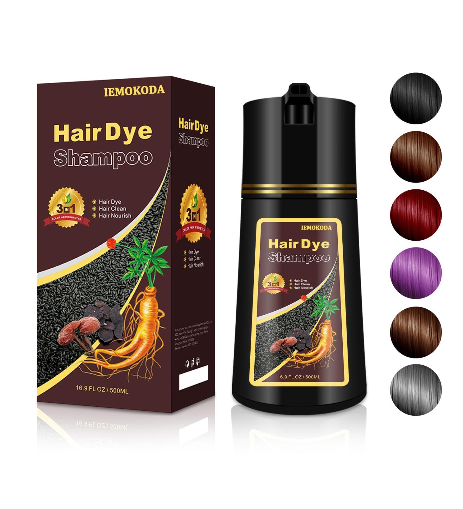 Buy Silver Gray Hair Dye Shampoo - Long-lasting Natural 3-in-1 Hair Color for Men & Women | Easy At-Home Use - 16.9 Fl Oz - Buy Online on GoSupps.com
