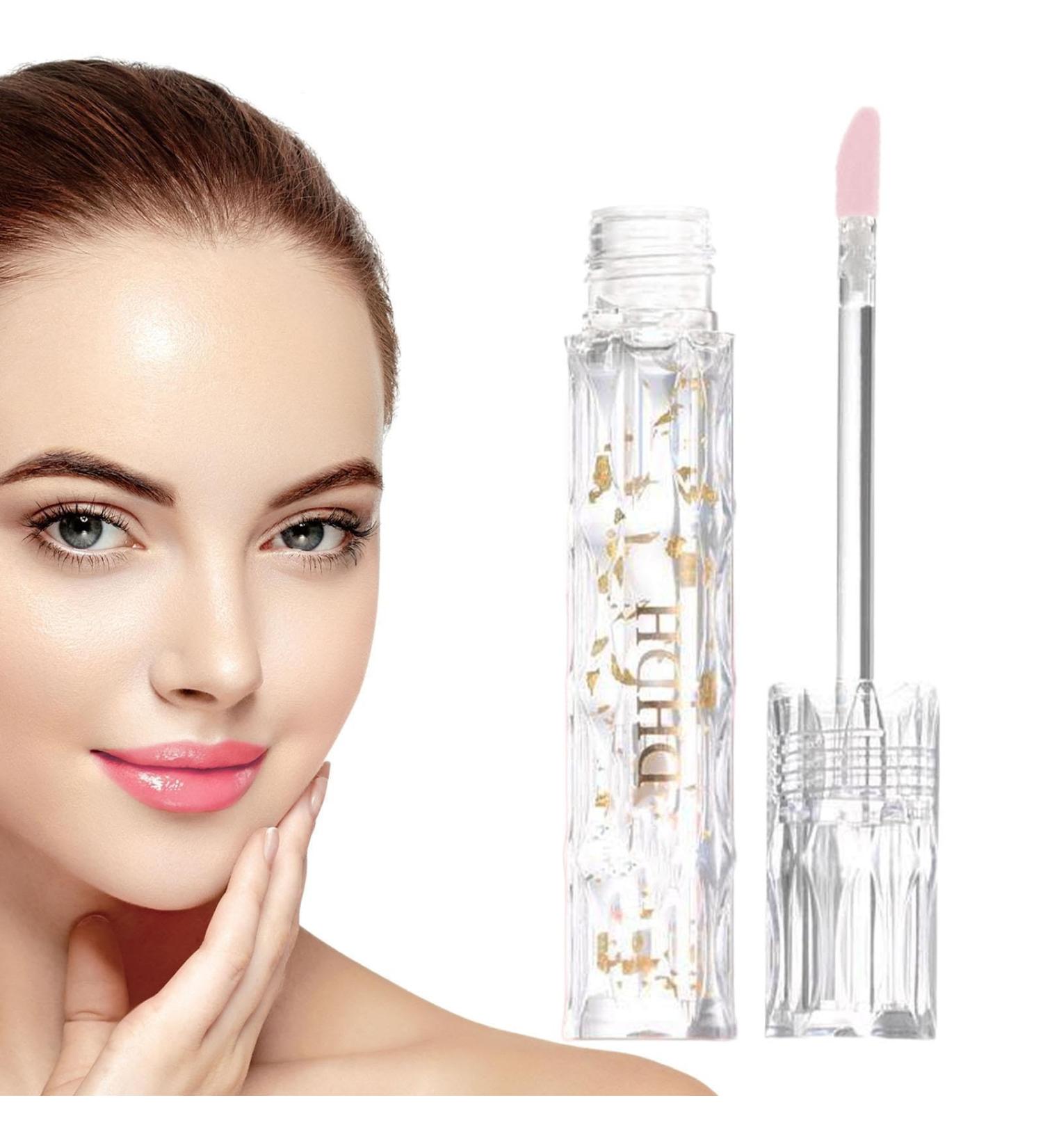 Color Changing Lipstick - Gold Foil Hydrating High-shine Lip Glosses - Lip Moisturizing Lip Essence Gloss Powerful Color Changing Glowing Lip Glaze Prevent Chapped Lips Loandicy 01#white flower - Buy Online on GoSupps.com