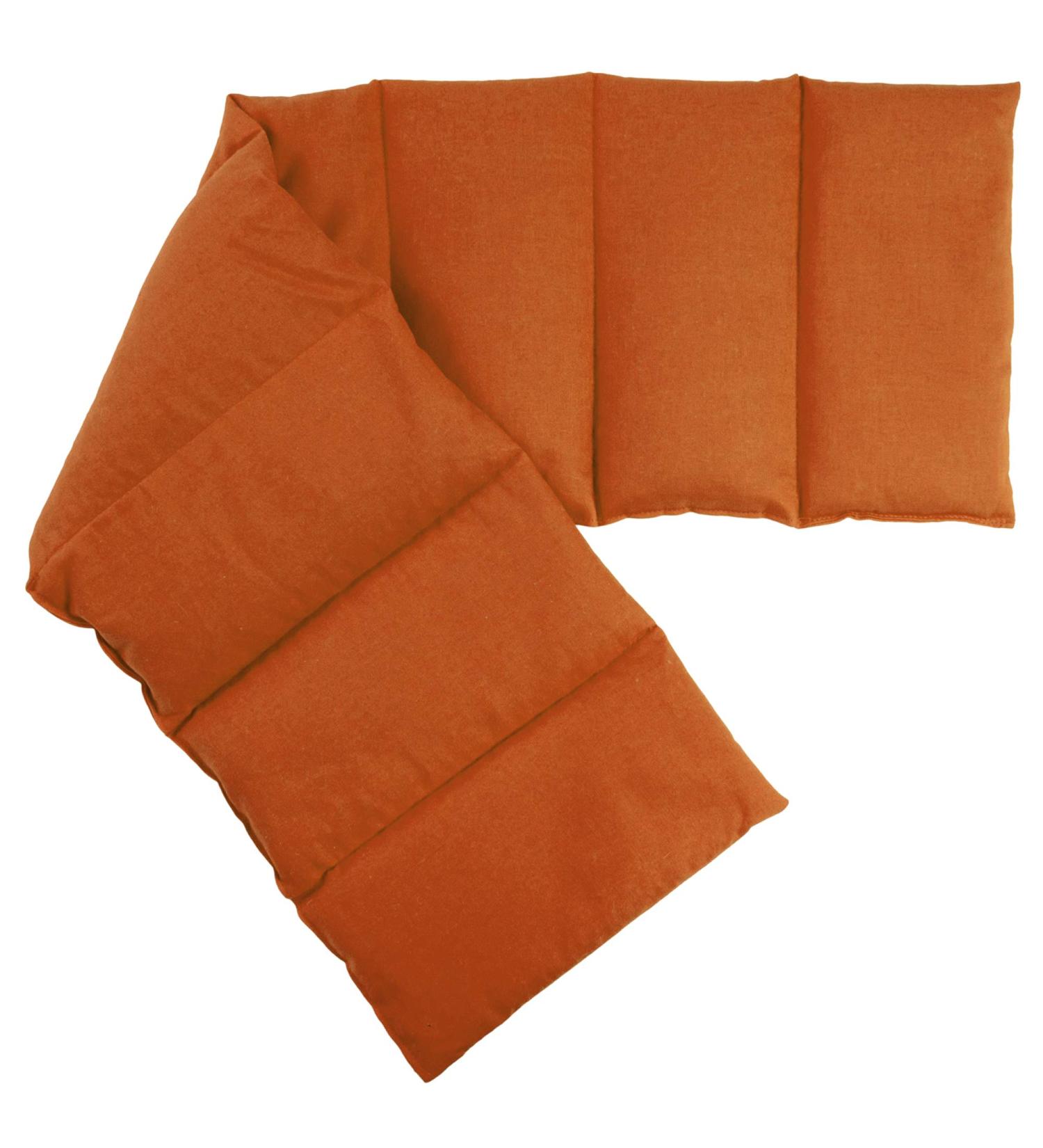Rapeseed Pillow 75x20cm - Large 8-Chamber Heat Pad | Orange Grain Pillow for Relaxation - Buy Online on GoSupps.com