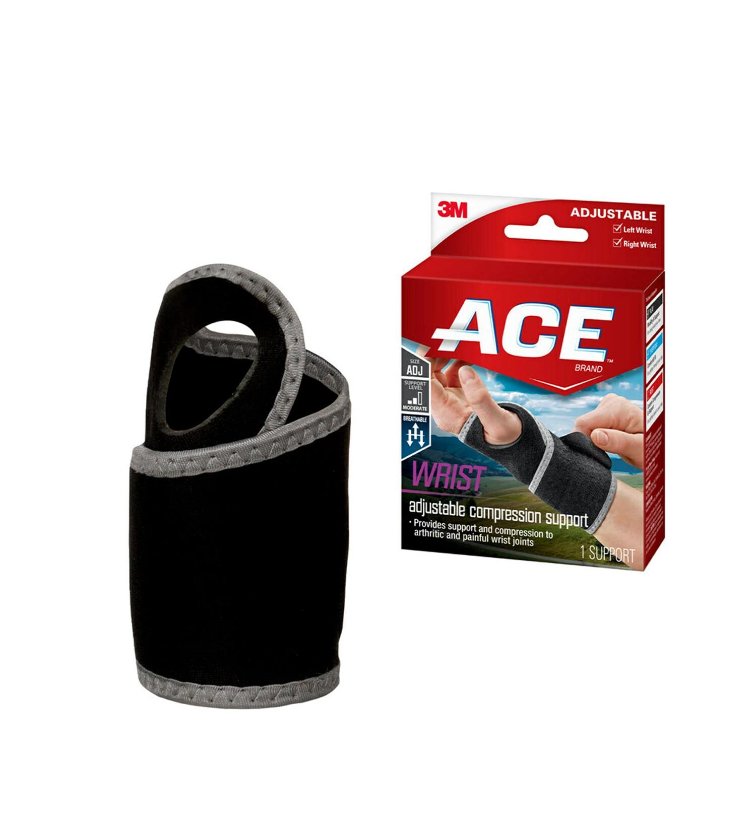 ACE Adjustable Neoprene Wrist Support - Support & Compression for Arthritic Joints - Buy Online on GoSupps.com