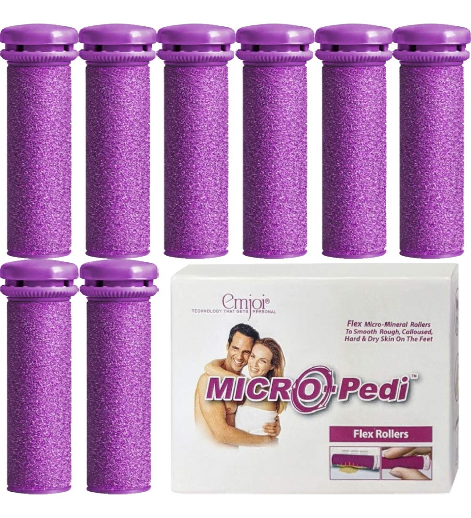 Emjoi Micro-Pedi Refill Rollers (Pack of 8 Extra Coarse) - Smoother, Softer Feet Guaranteed - Buy Online on GoSupps.com