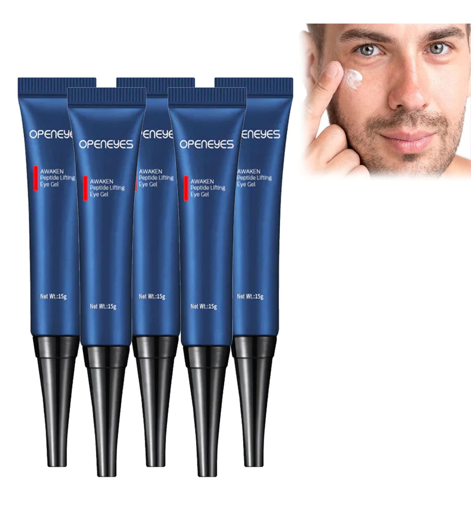 Nordizoe Openeyes Awaken Peptide Lifting Eye Gel - Anti-Wrinkle & Firming Men's Eye Cream (5Pcs) - Buy Online on GoSupps.com