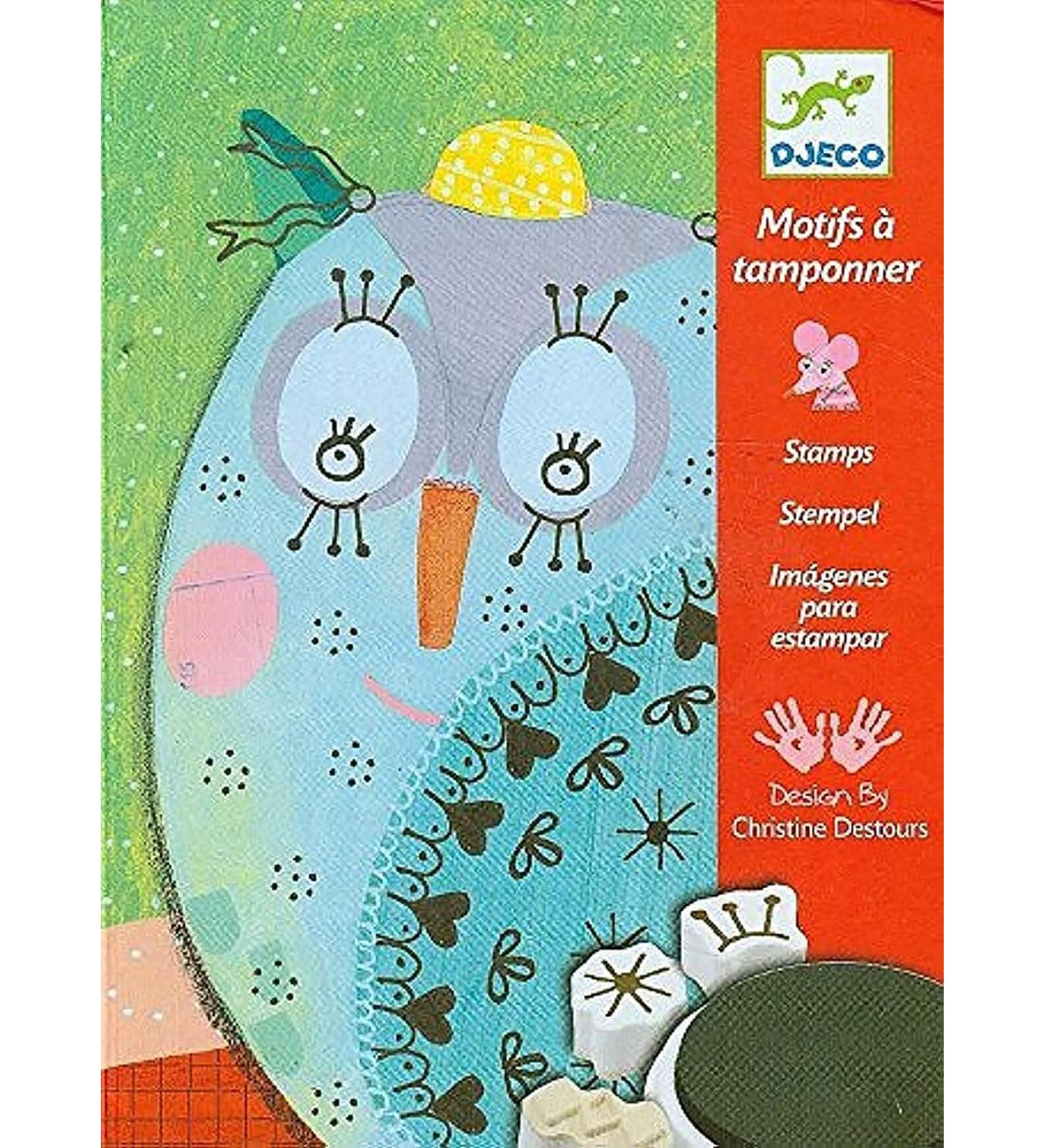 Djeco 599386031 - Tampons - Hair and Feathers