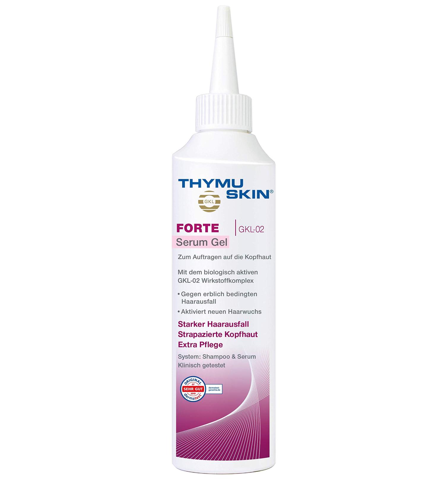 Buy THYMUSKIN Forte Serum Gel 200 ml - Effective Hair Growth Treatment | Free International Shipping - Buy Online on GoSupps.com