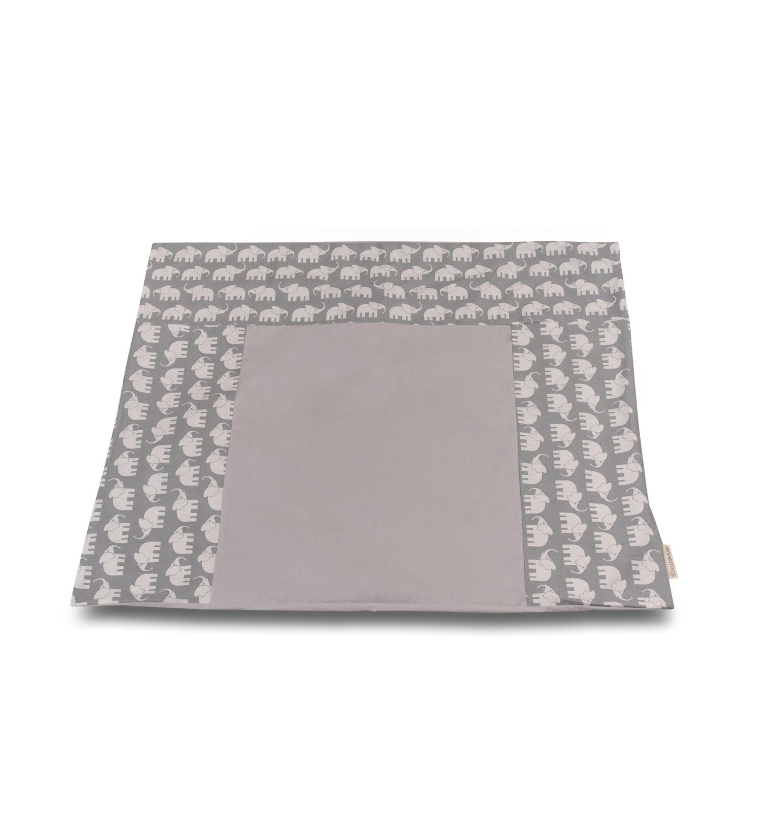 ULLENBOOM Gray Elephants 75x85 cm Diaper Pad Cover - Removable Cotton Baby Changing Table Wrap (EU Made) - Buy Online on GoSupps.com