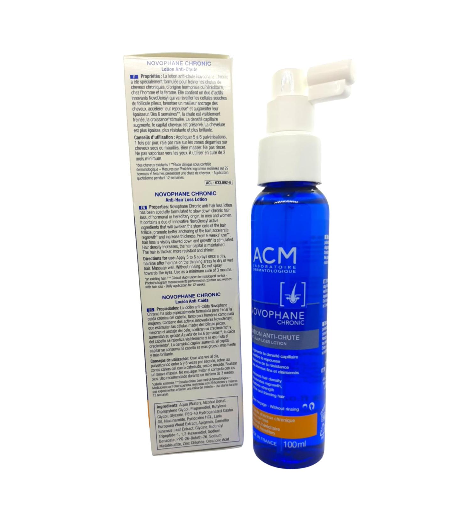 Acm Novophane Chronic Anti-Hair Loss Lotion 100ml - Buy Online on GoSupps.com
