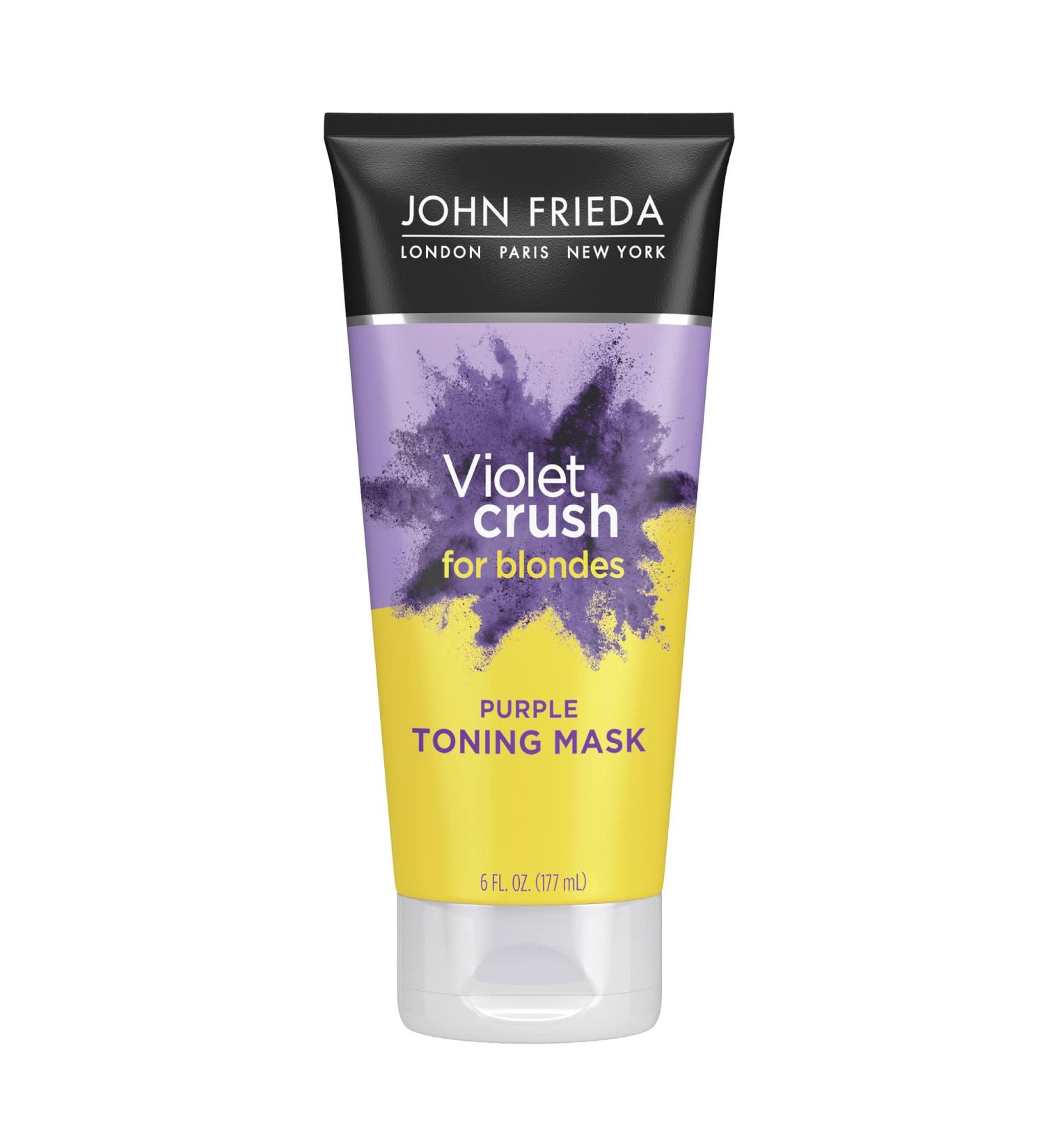 Violet Crush Purple Toner Mask for Blonde Hair - Deep Conditioning Treatment - 6 oz - SLES/Sulfate and Paraben Free - Cruelty Free - Purple Shampoo - Buy Online on GoSupps.com