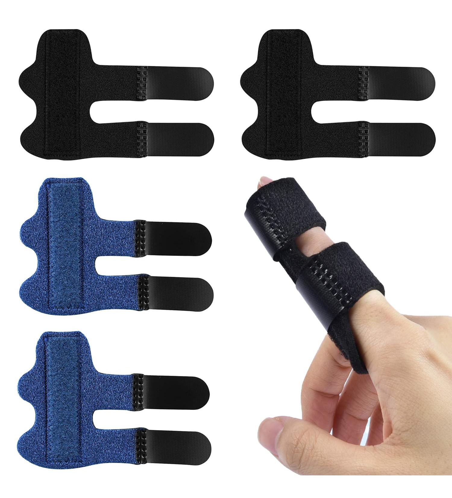 SAREAL Finger Splints - 4pcs Finger Support Brace for Pain Relief Knuckle Immobilization & Arthritis Treatment - Buy Online on GoSupps.com