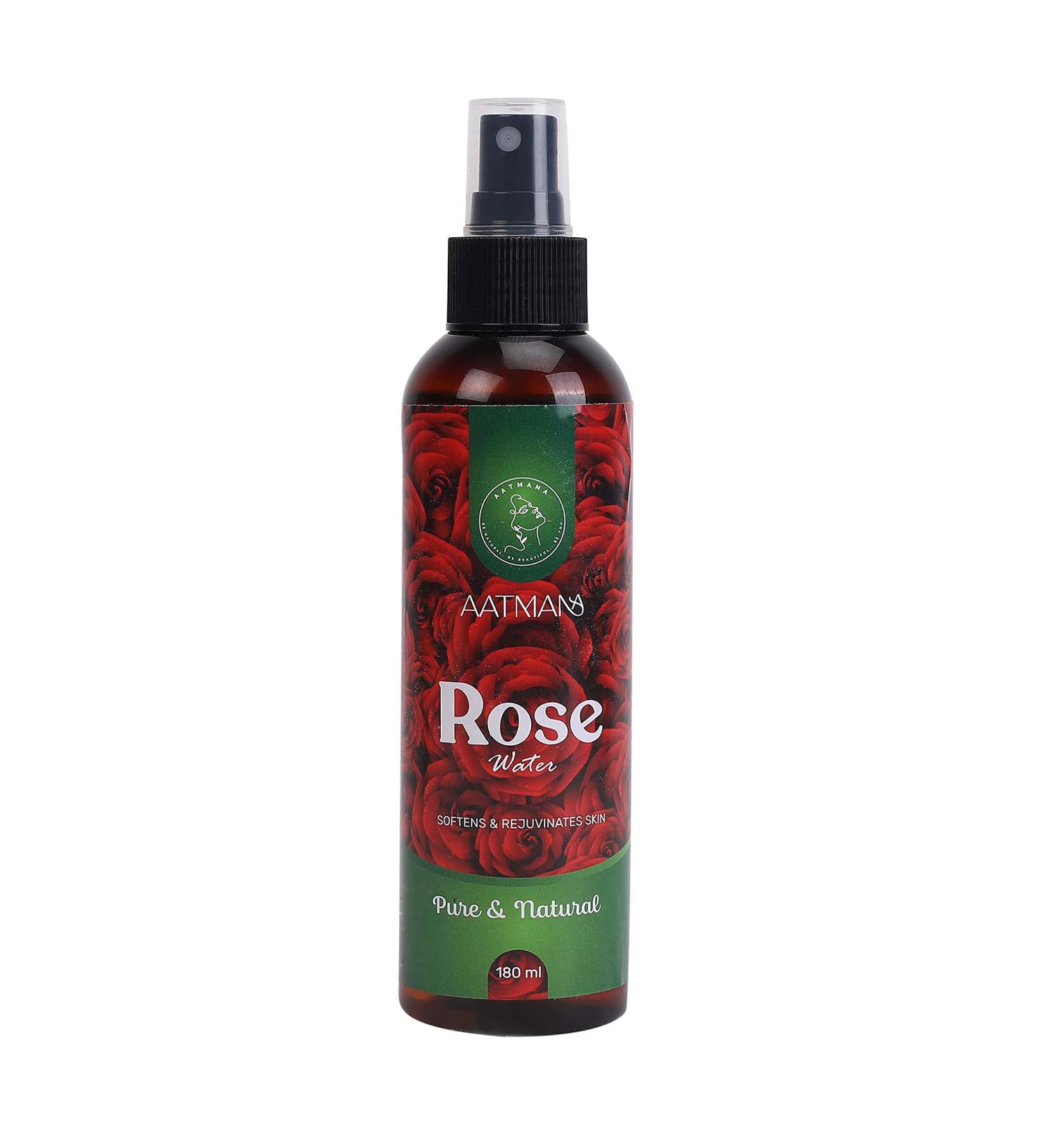 Rose Water Spray | Hydrating Skin & Hair Mist | Alcohol-Free | Natural Rose Aroma | Skin Care & Bath Essential - 180ml - Buy Online on GoSupps.com