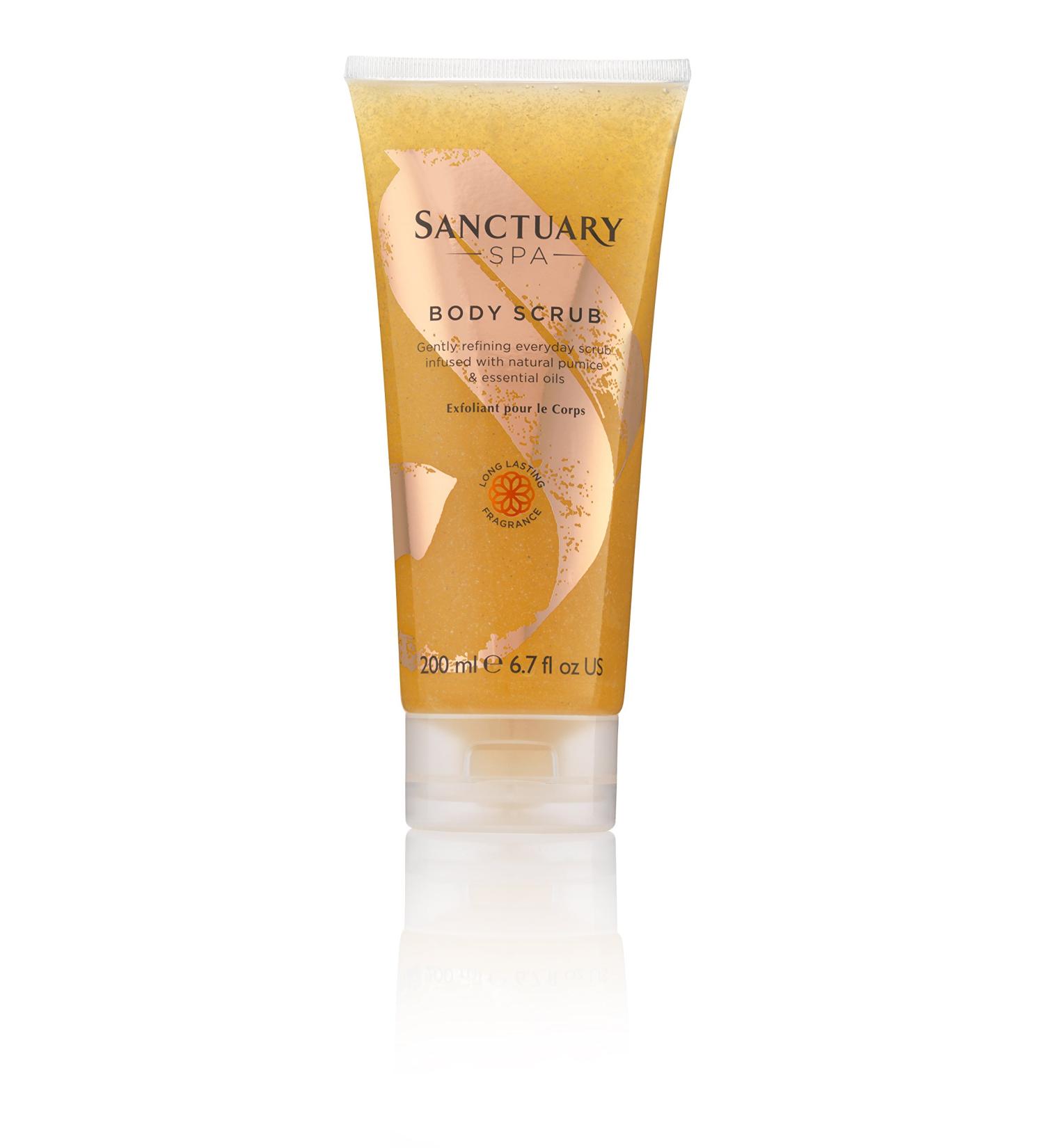 Sanctuary Spa Vegan Body Scrub with Natural Pumice and Essential Oils - 200ml (Pack of 1) - Buy Online on GoSupps.com