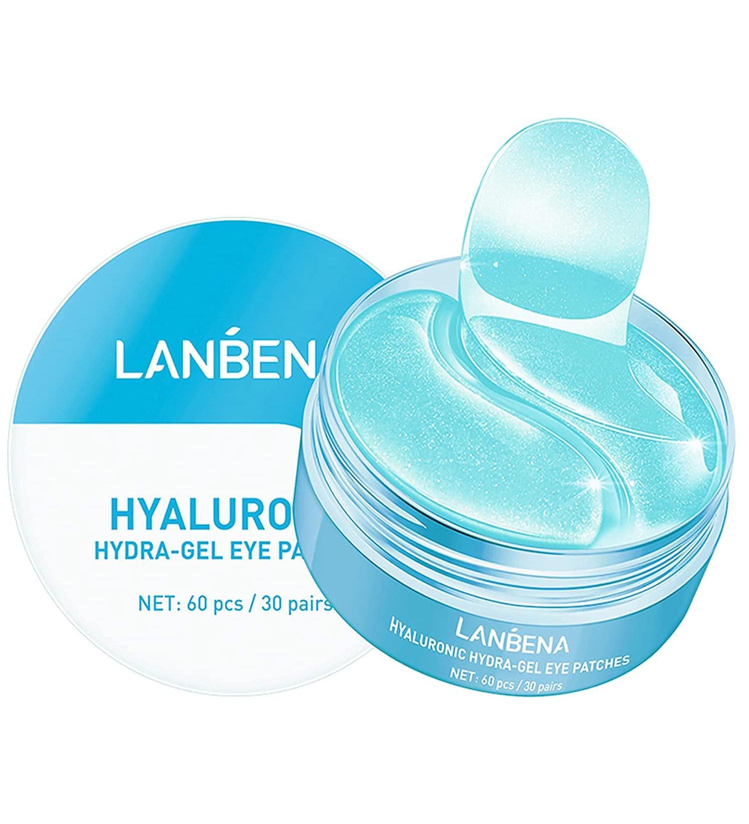 Hyaluronic Acid Under Eye Mask Hydra-Gel Eye Mask Sheet Collagen Eye Patches Skin Care Eye Gel for Dark Circles Eye Bag Moisturizing Firming Repair Nourish Improve Bags Eye Lines Puffiness (New Packaging) - Buy Online on GoSupps.com