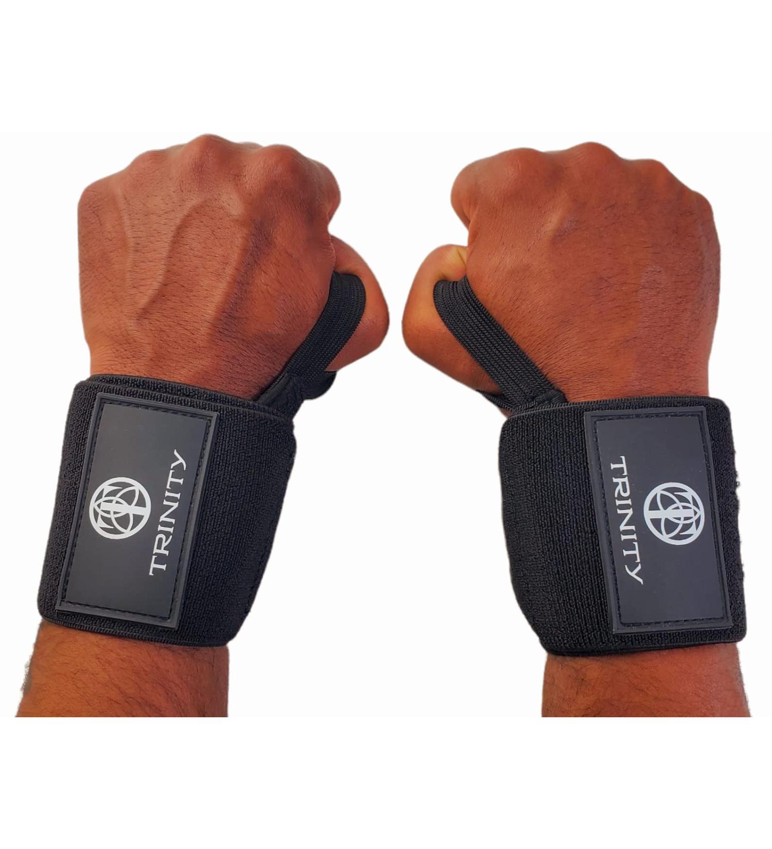 Professional Wrist Wraps for Weightlifting - 18 Pair with Strong Thumb Loop for Support in Strength Training, Bodybuilding, Powerlifting, and Calisthenics - Black - Buy Online on GoSupps.com