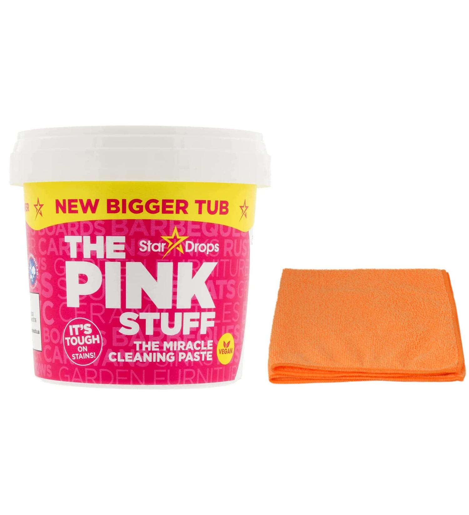 Pink Stuff Multipurpose Cleaning Paste- New Bigger Tub 850 G -Non-hazardous Household Cleaner with Ultra Absorbent Microfibre Cleaning Cloth Pink Stuff Paste + Microfibre Cloth - Buy Online on GoSupps.com