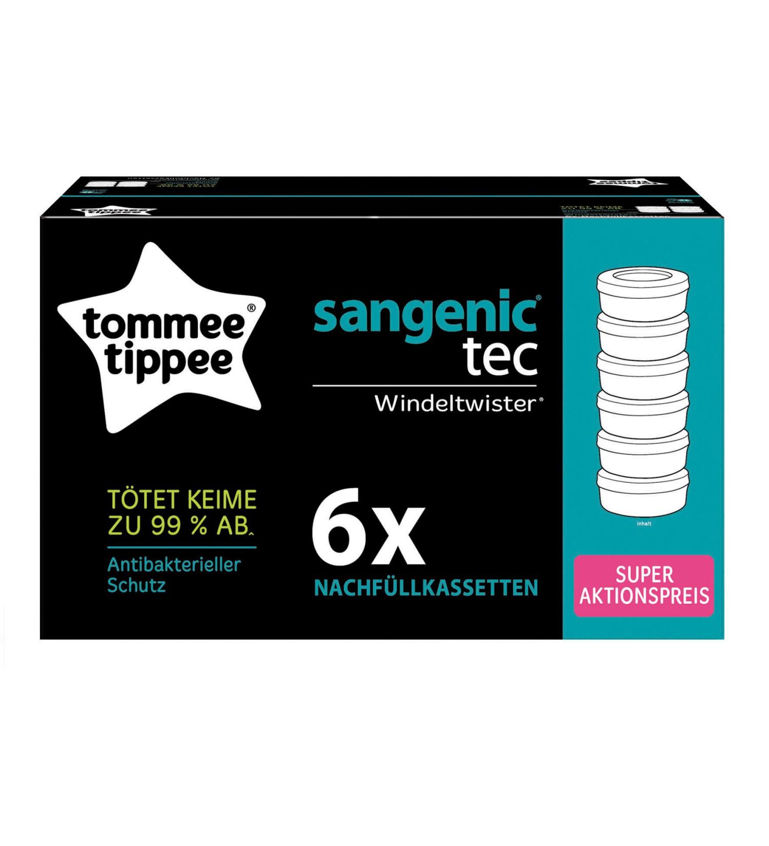 Tommee Tippee 25062 0060 Tec refill cassettes pack of 6
