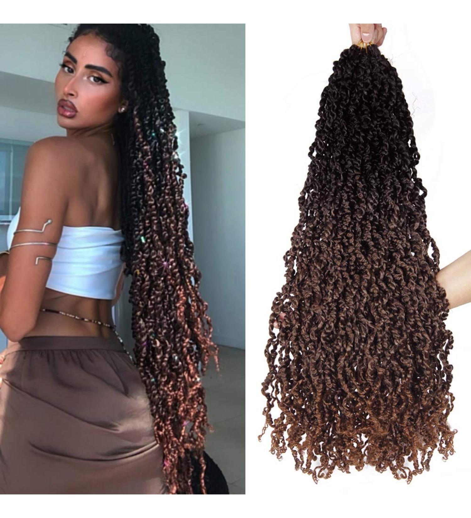 SOKU Passion Twist Crochet Hair 26 Inch - 5 Packs Pre-Twisted Senegalese Twist Crochet Hair | Bey-Blonde Majesty Twist | Pre-Looped Synthetic Dreadlocks for Black Women - Buy Online on GoSupps.com