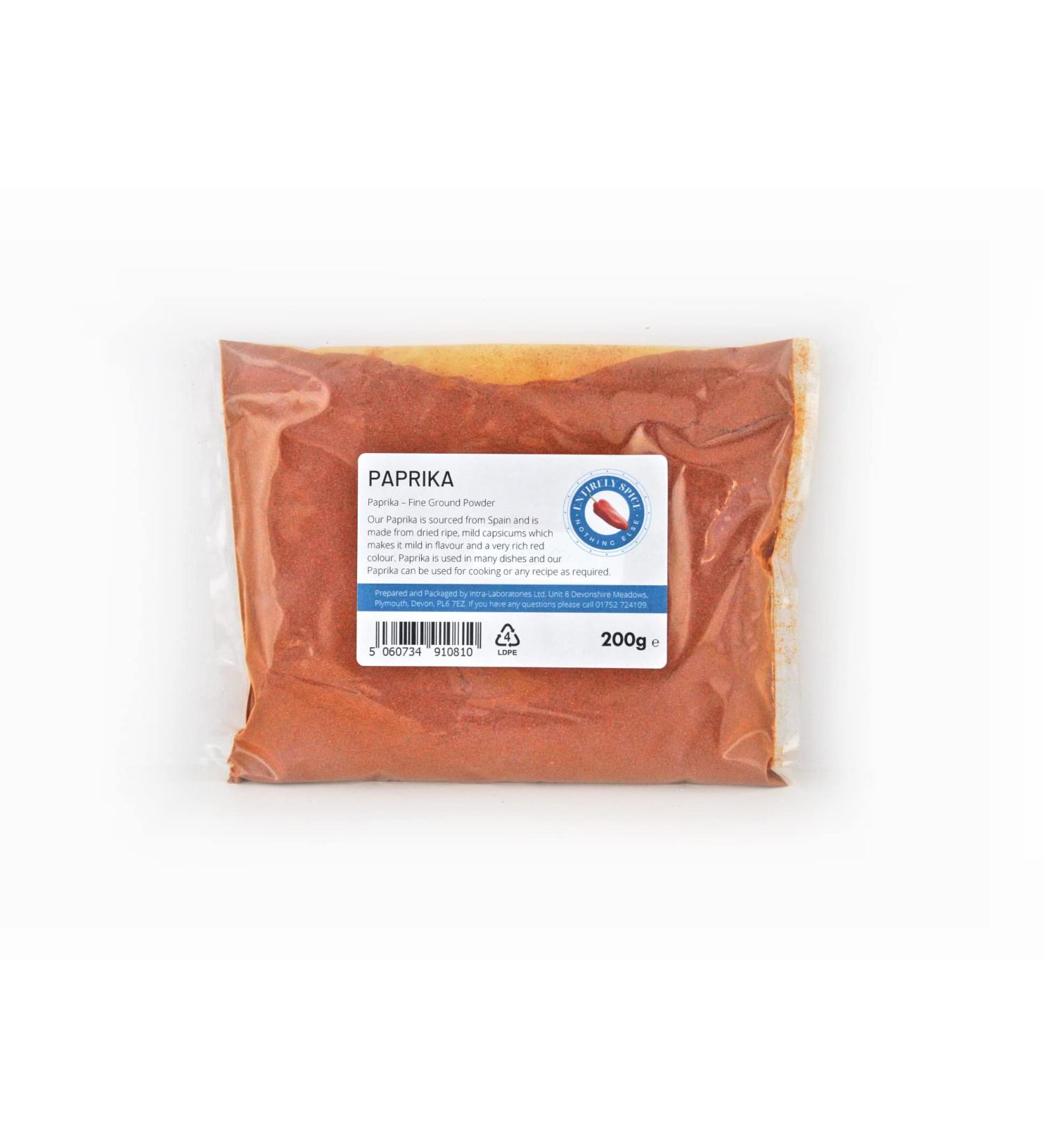 Entirely Ingredients Paprika 200g - Selected for Quality - Premium Food Grade - Buy Online on GoSupps.com