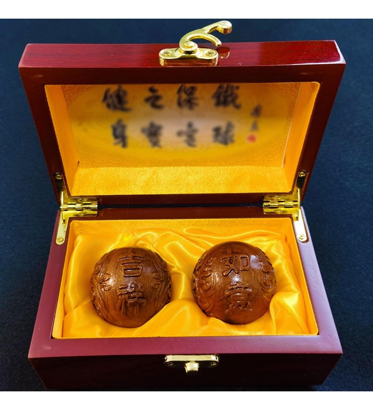 Unbit Stress Ball Set - Magnetic Acupressure Exercise Balls (2 Pieces) | Baoding Chinese Handballs - Perfect for Stress Relief & Stretching (Color: B Size: 3) - Buy Online on GoSupps.com