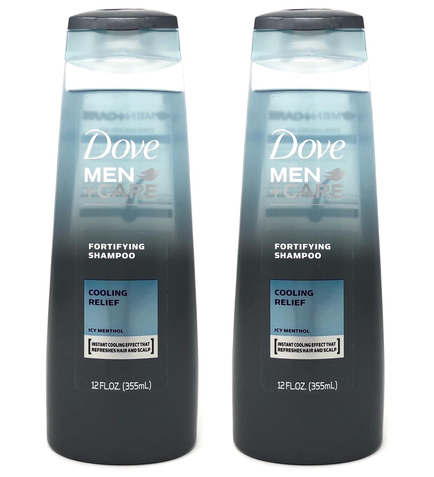 Dove Men + Care Fortifying Shampoo Cooling Relief Icy Menthol 12oz (2 Pack) - Buy Online on GoSupps.com