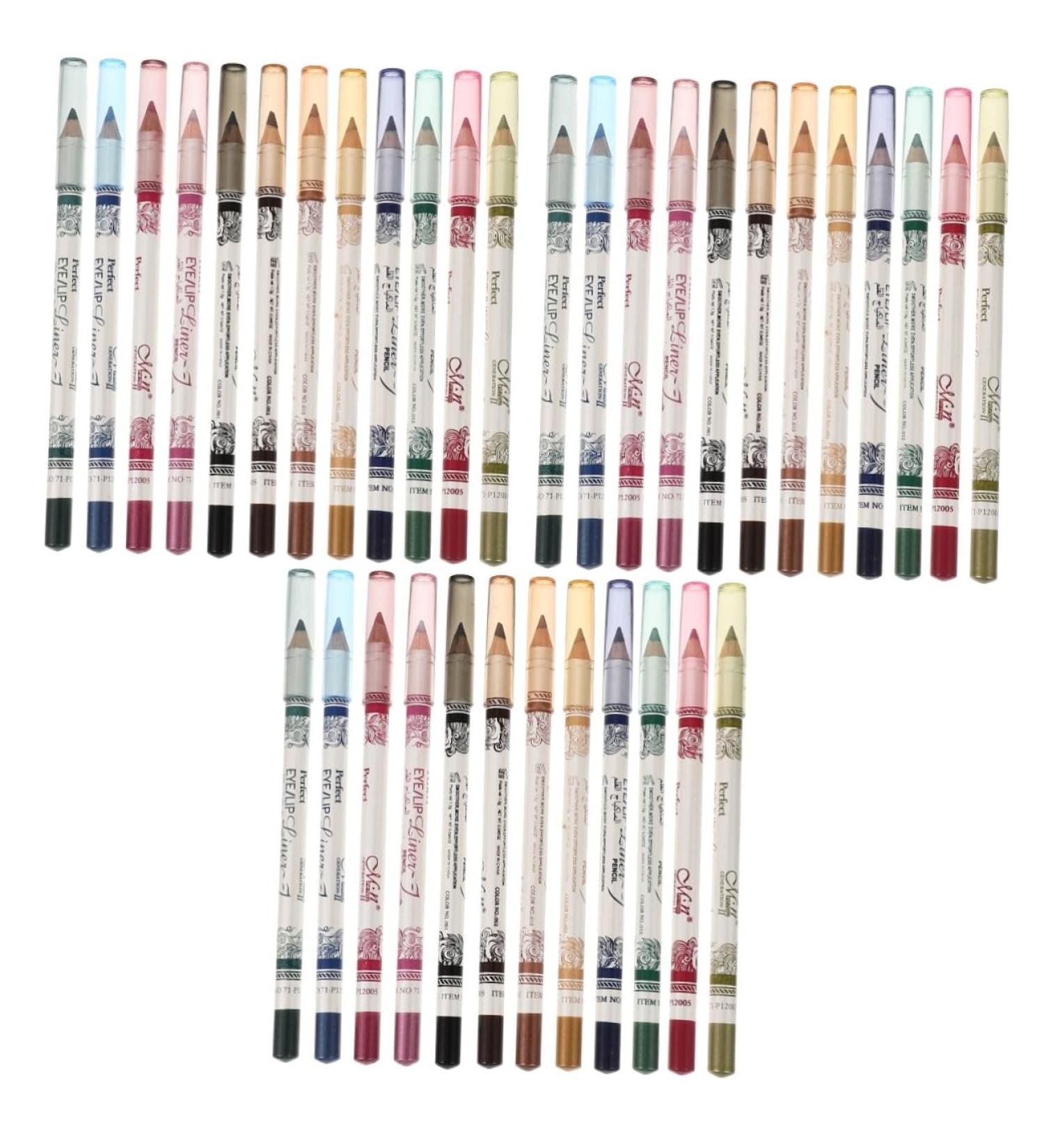 FRCOLOR Eyeliner Pencils 3Pcs 12 Flash Pack Glitter Outfit Eyebrow Pencil 12 Color Eyeliner Pencil Eye Liner Pencils Lip Pencil Cosmetic Makeup Pen Set Mediumx3pcs as shown x 3pcs - Buy Online on GoSupps.com