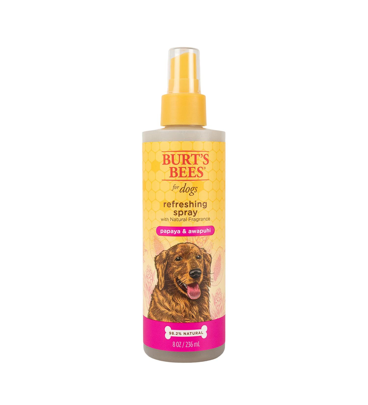 Burt's Bees 2-in-1 Dog Shampoo & Conditioner with Papaya & Awapuhi | Deodorizing Spray | Dog Bathing Supplies - 8 oz - Buy Online on GoSupps.com