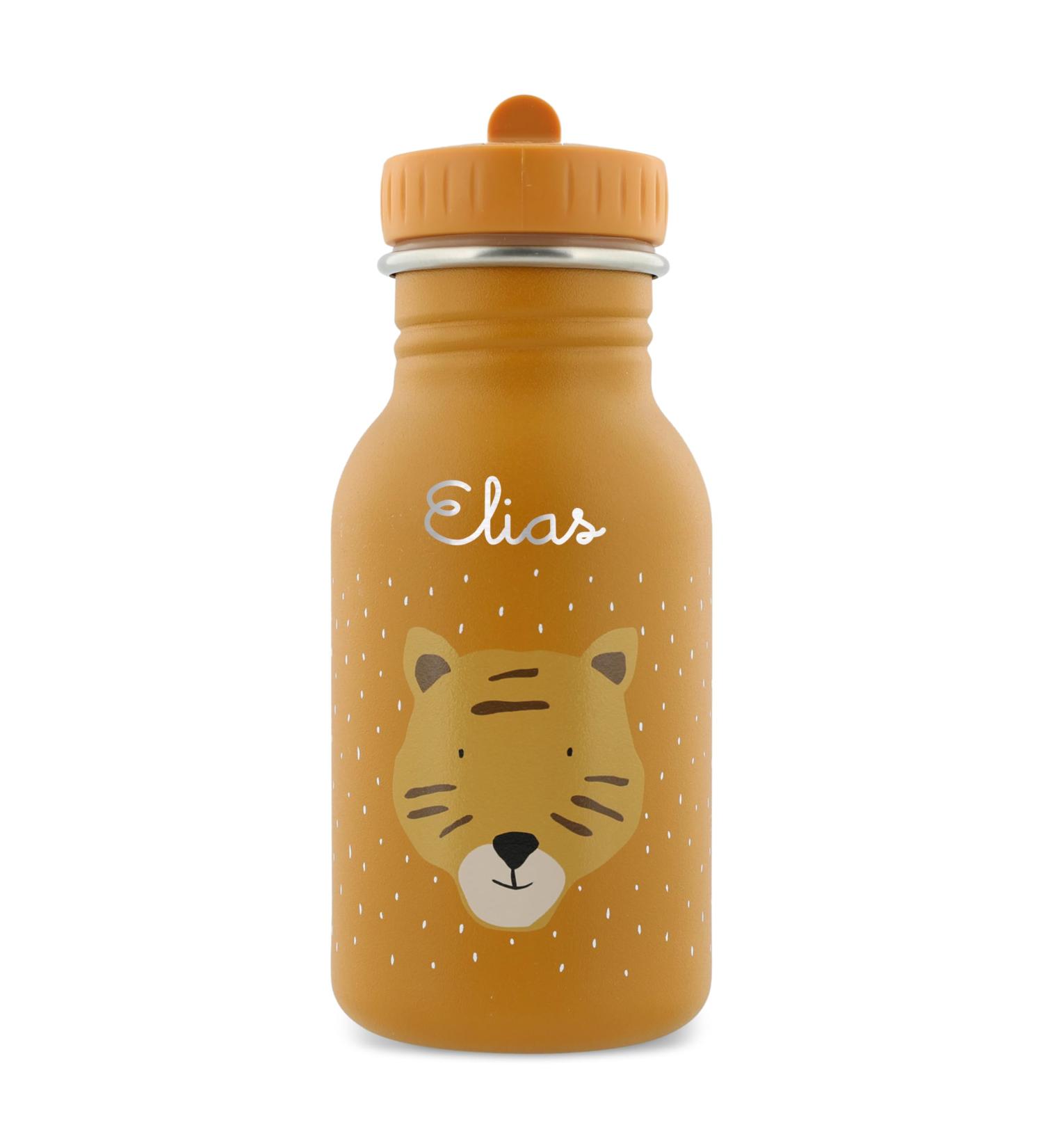 Trixie Baby Personalized Stainless Steel Tiger Drinking Bottle (350ml) - Leak-Proof Rust-Free & Kid-Friendly for Girls & Boys - Buy Online on GoSupps.com