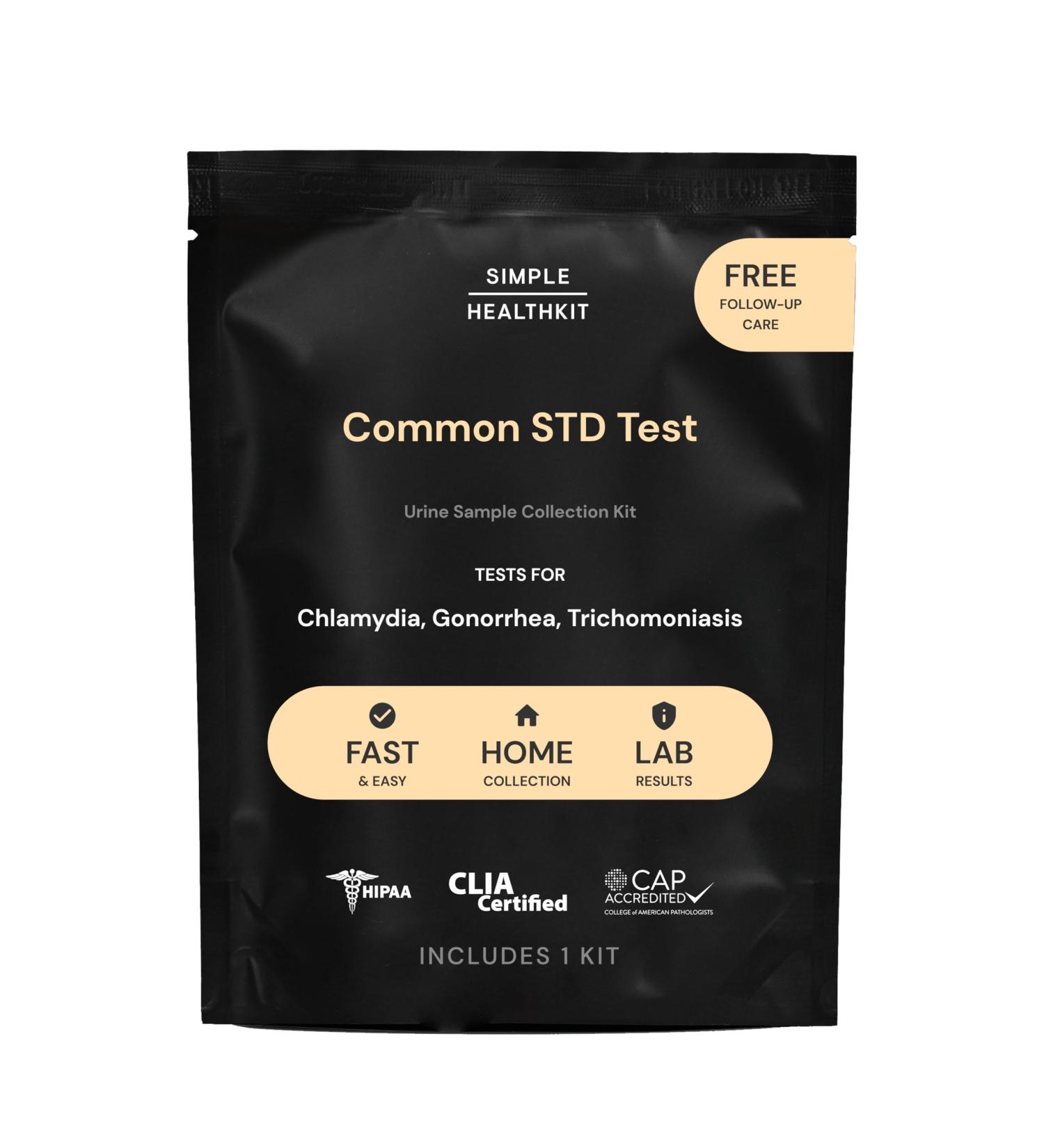 At-Home STD Test Kit for Chlamydia Gonorrhea & Trichomoniasis - Fast Results & Free Follow-Up Care - International Shipping Available - Buy Online on GoSupps.com