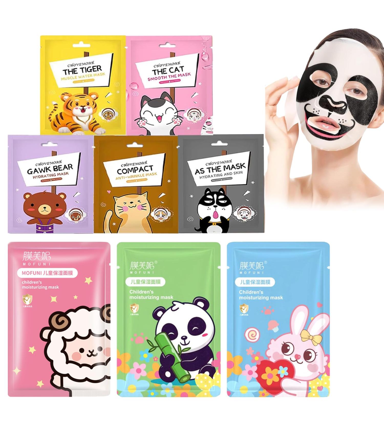 wimony Face Masks for Kids Set of 5 Fun Kids Face Masks for Girls for Girls Face Mask for Kids Nourish Renew and Soothe Girls Face Masks Suitable for All Skin Types - Buy Online on GoSupps.com