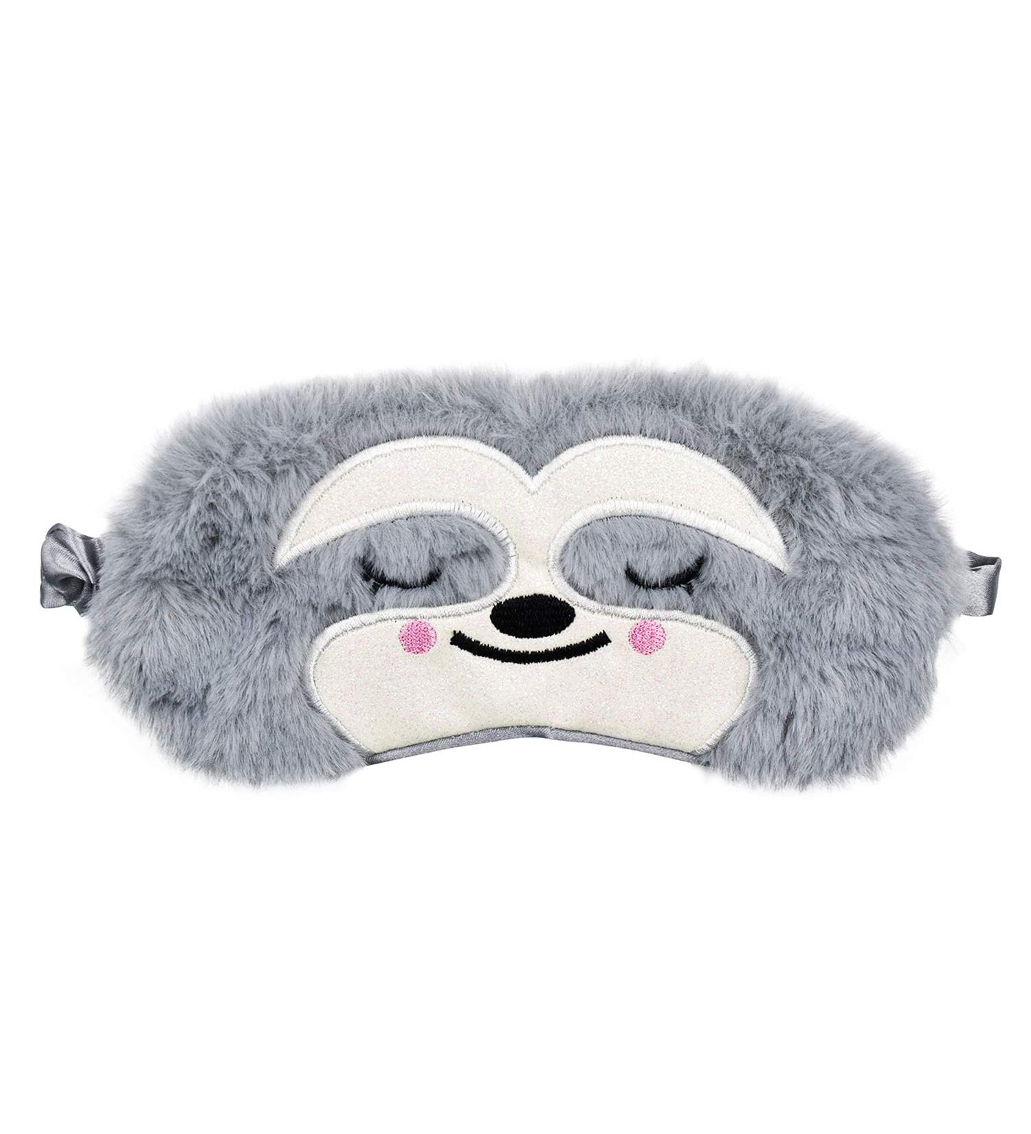 ULIFEMALL Cute Sloth Sleeping Mask - Soft Plush Blindfold for Kids & Adults | Funny Novelty Animal Eye Cover for Night Nap, Travel, Meditation - Buy Online on GoSupps.com
