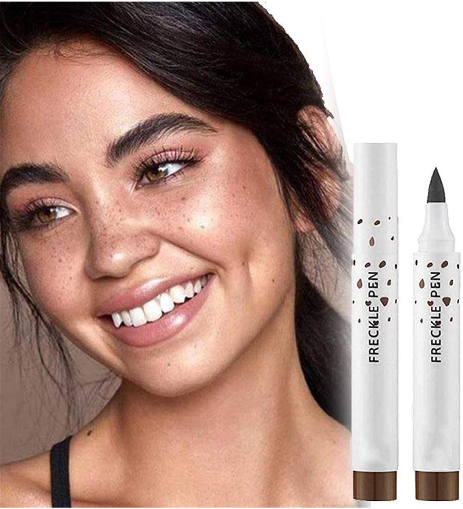 Lovelycat Freckle Pen Faux Freckle Pen Colour Pop Freckle Pen Supernaturally realistic freckles makeup brush Fantastic freckles pen Long-lasting waterproof soft-point absorbent pen for a natural and easy makeup look (Dark Brown) - Buy Online on GoSupps.com