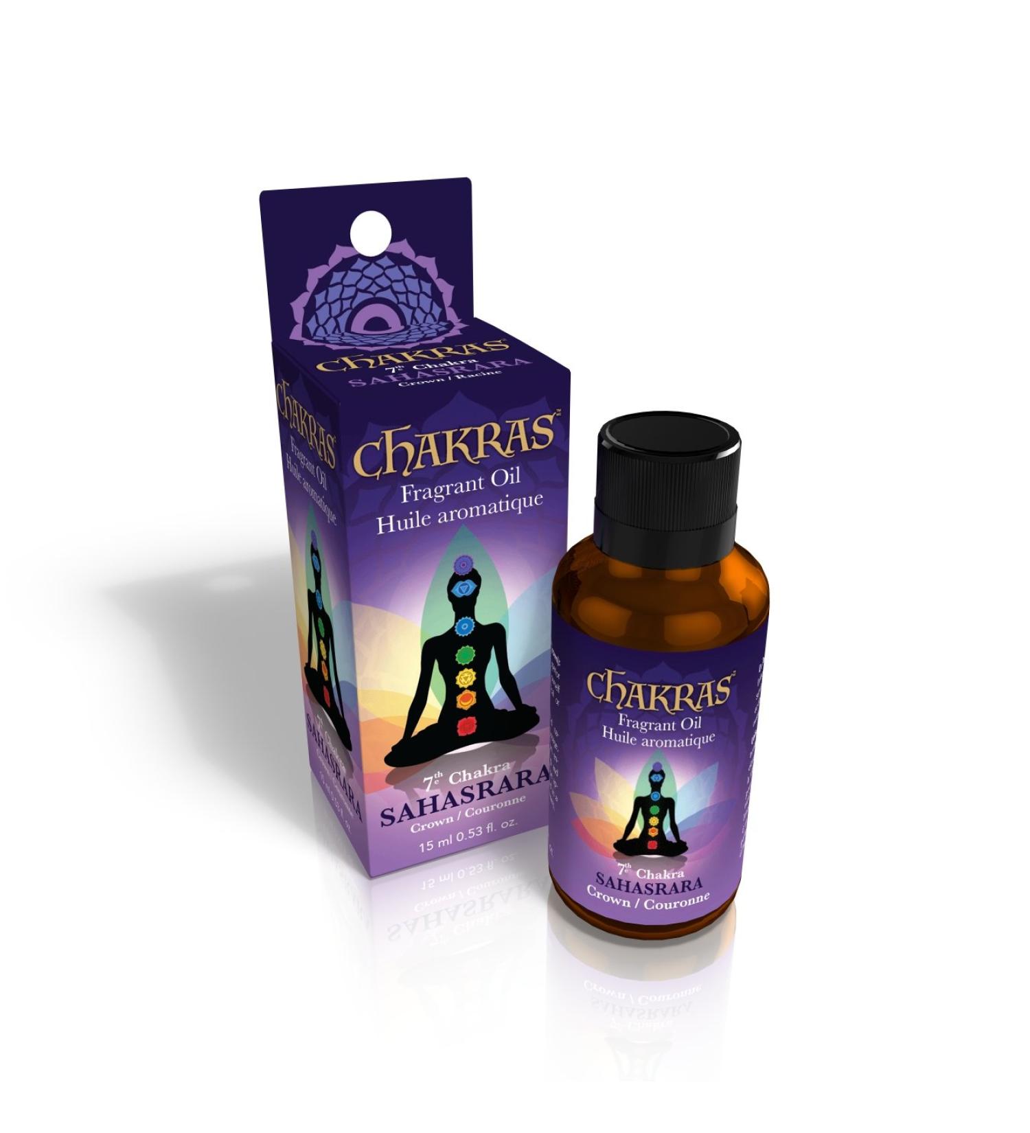 Chakras Essential Oils for Crown Chakra - Sahasrara | Natural Aromatherapy Oils for Meditation Massage & Energy Work - Buy Online on GoSupps.com