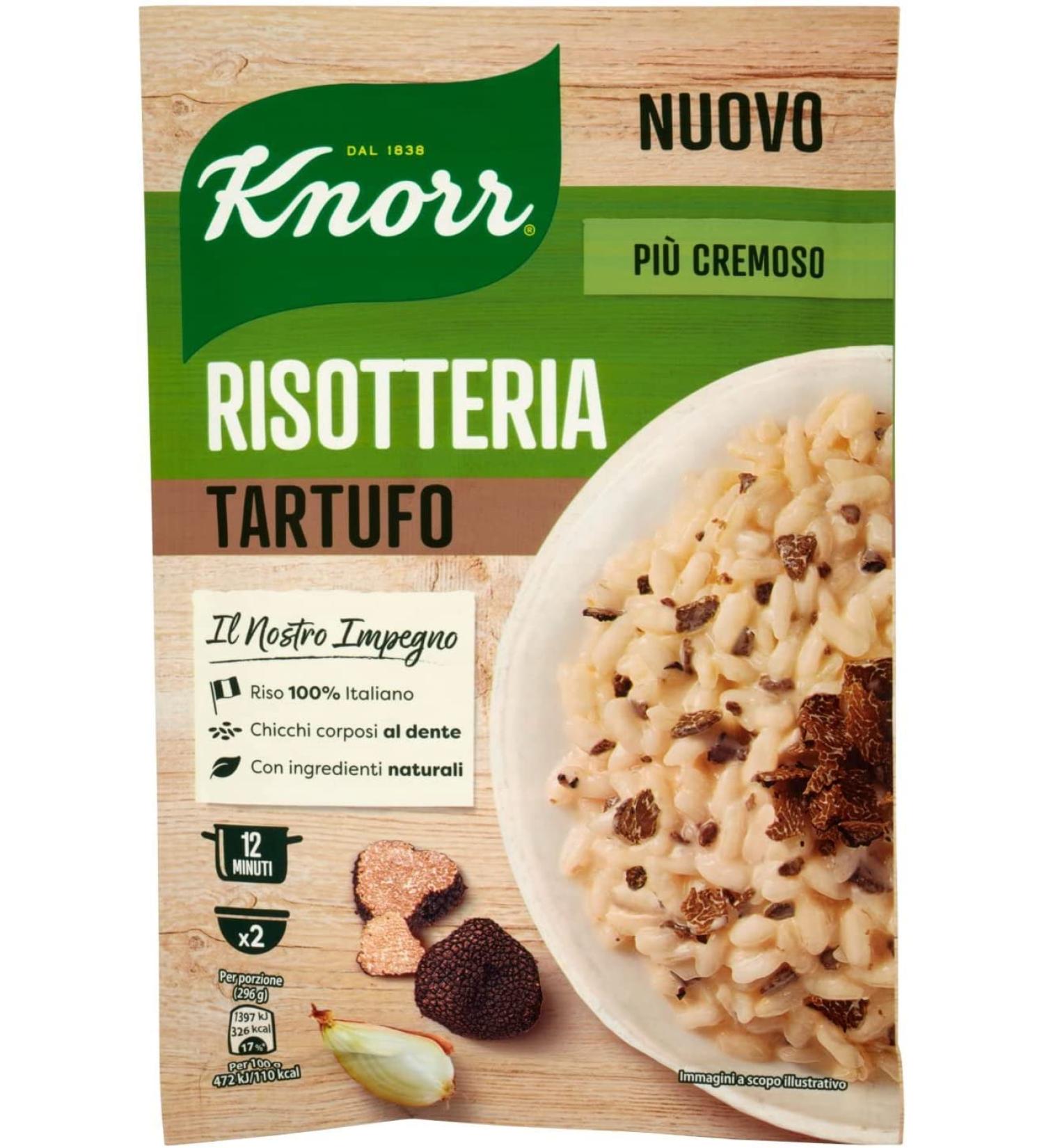 6x Knorr Risotto Tartufo Rice Truffle 175g - Authentic 100% Italian Ready Meals | International Shipping Available - Buy Online on GoSupps.com