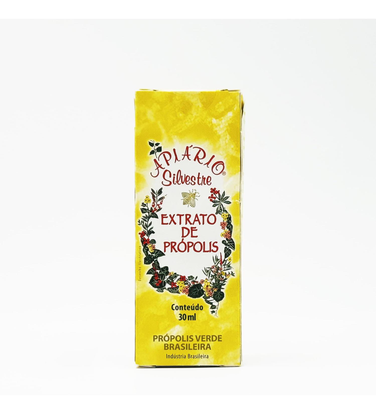 1 Bottle of Apiario Silvestre Brazilian Green Bee Propolis Liquid Traditional Alcohol Extract 30 ml - Buy Online on GoSupps.com