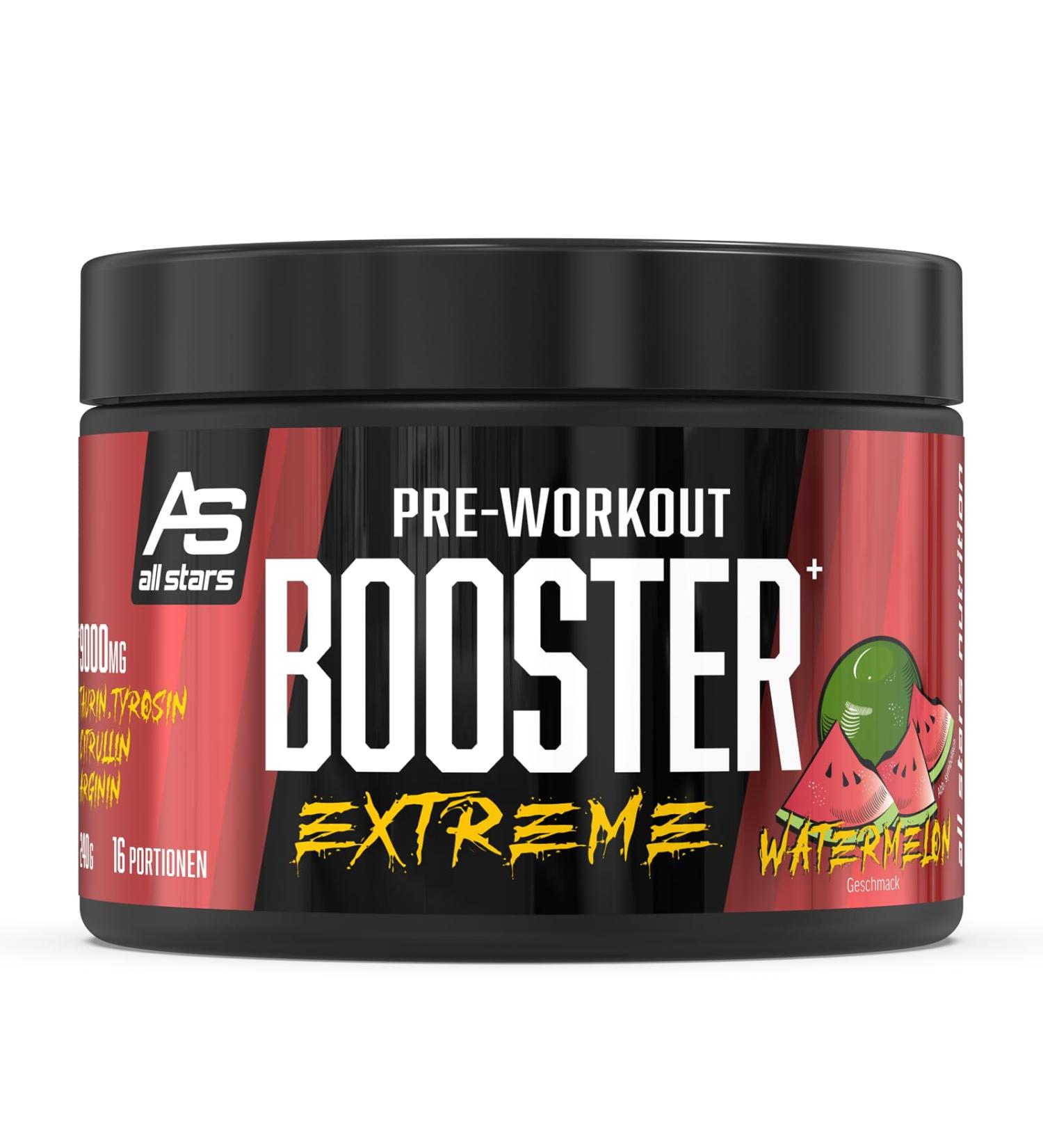 All Stars Pre-Workout Booster Extreme Watermelon - 240g Fitness Powder | 16 Drinks | Amino Acids Vitamins & Caffeine Energy Drink - Buy Online on GoSupps.com