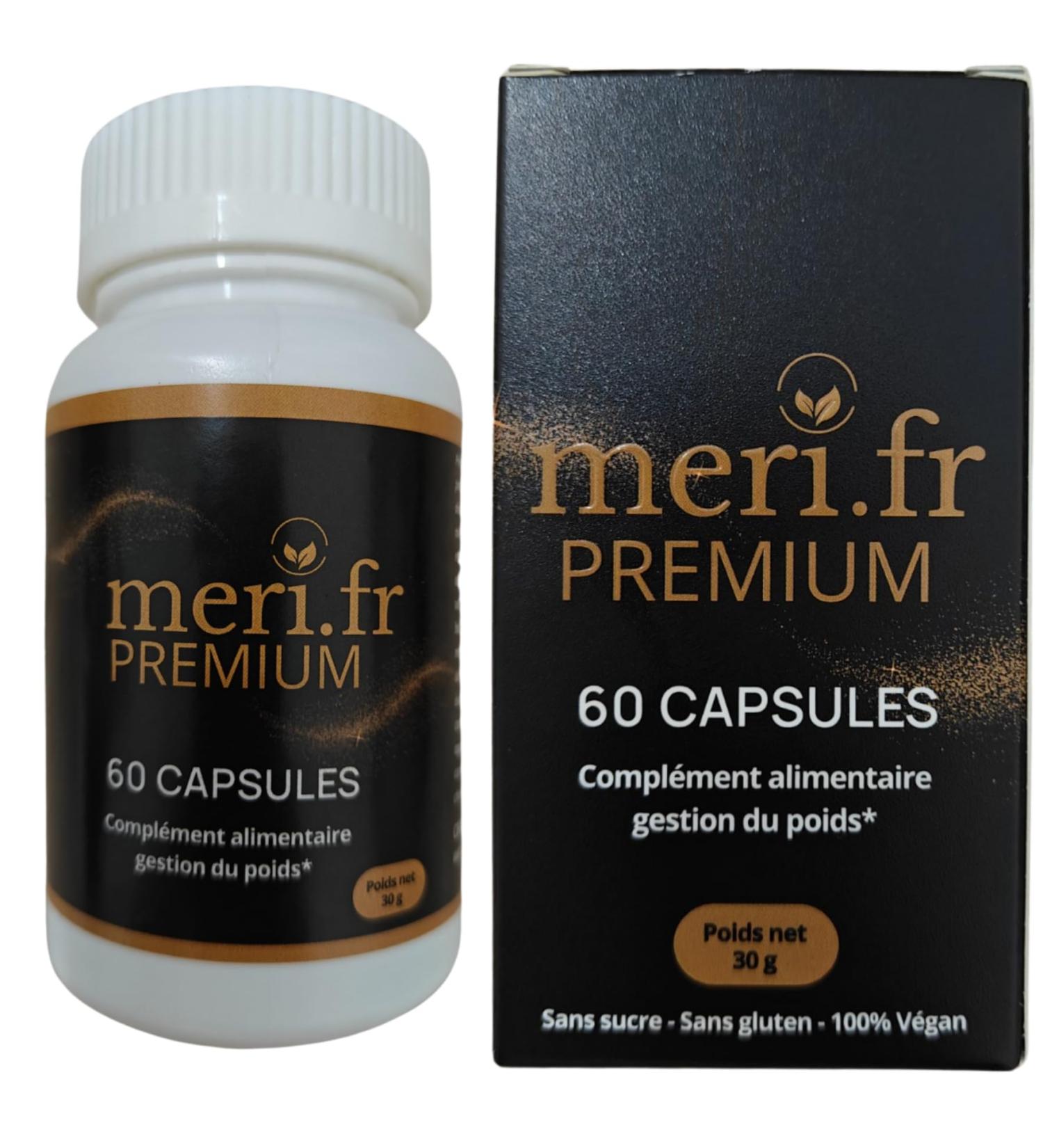 Meri.fr PREMIUM Formule la L-carnitine aide combattre les exces de poids - Buy Online on GoSupps.com