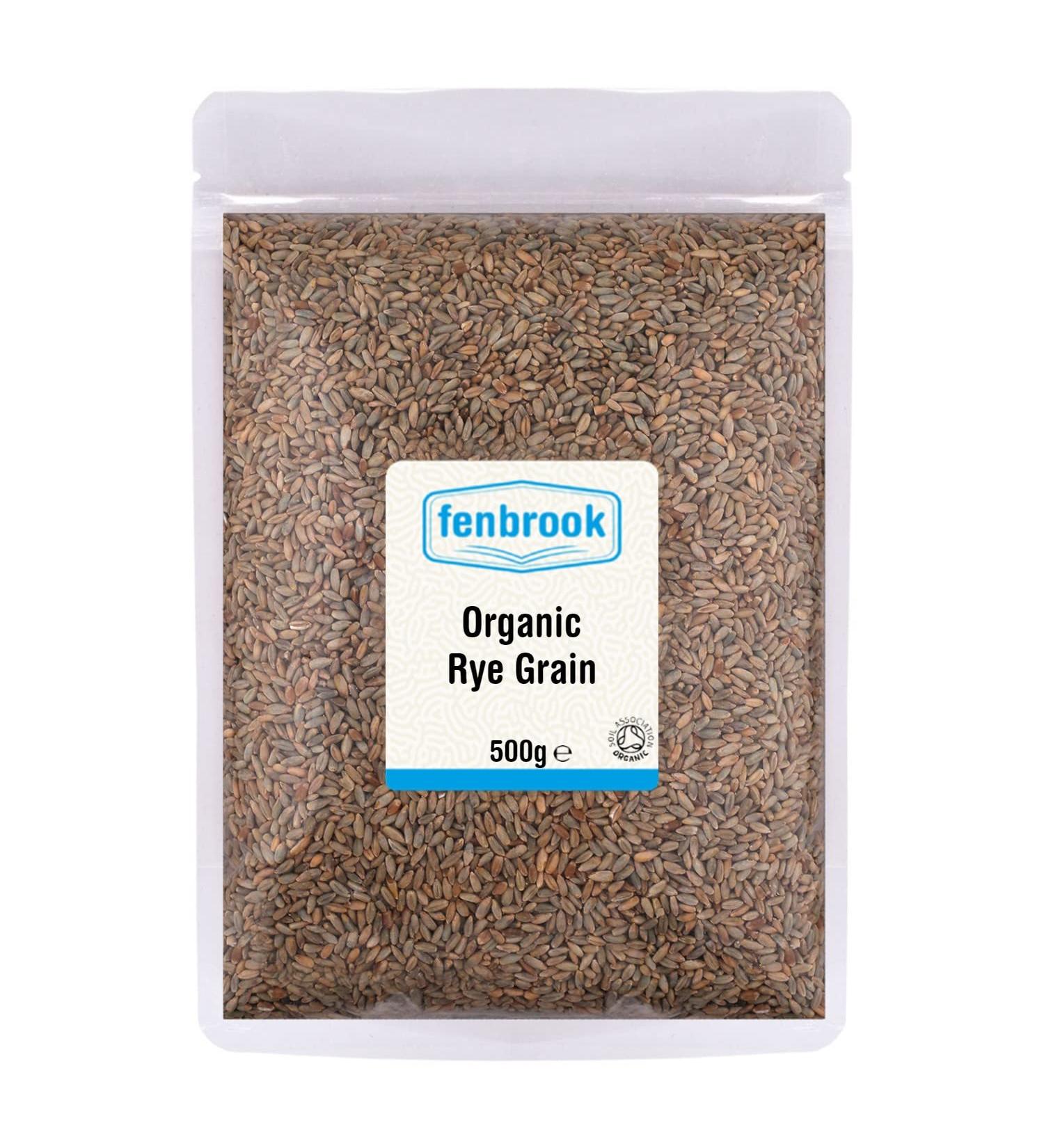 Organic Rye Grain 500g | Certified Organic by Fenbrook Organic - Buy Online on GoSupps.com
