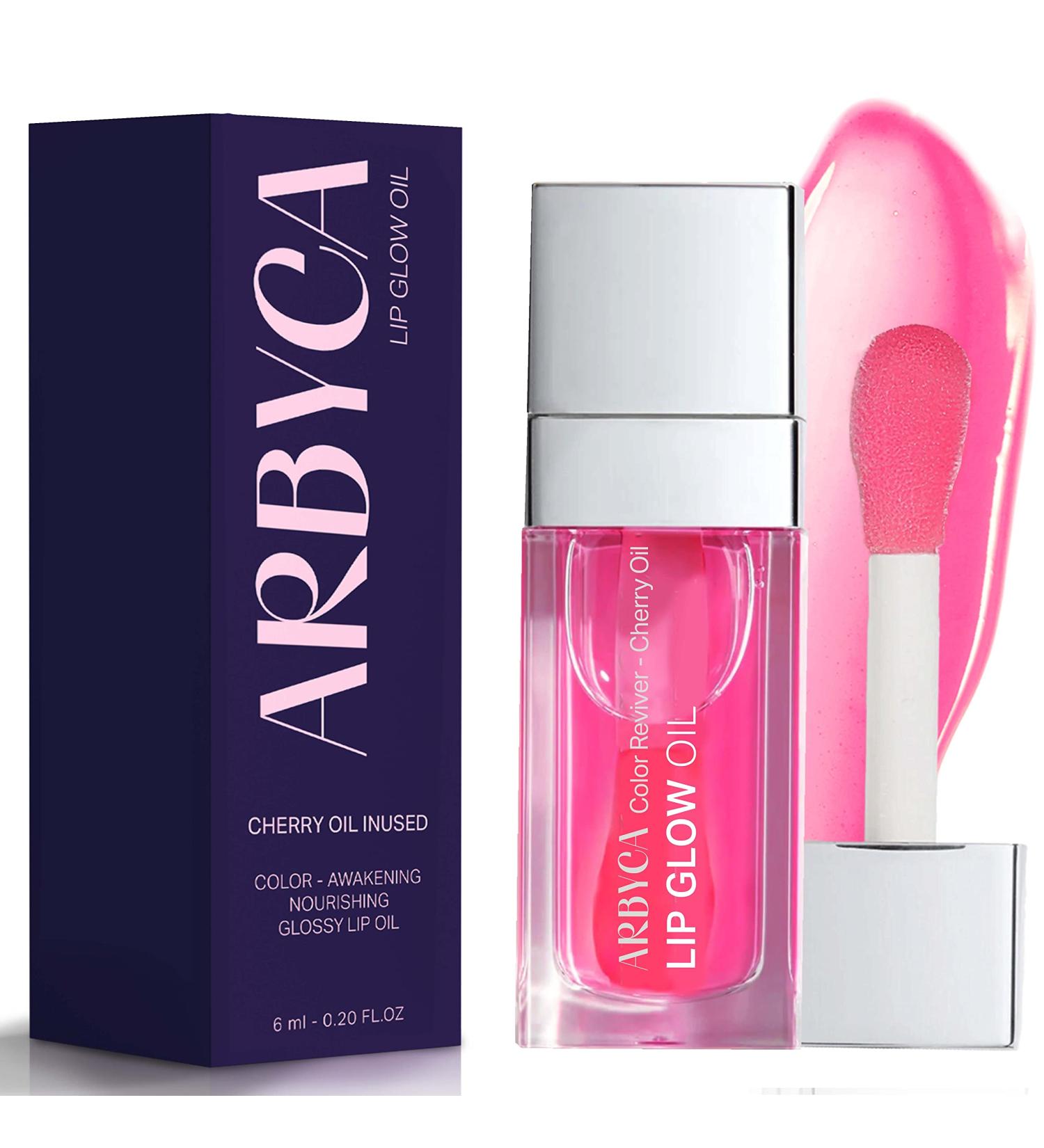Plumping Lip Oil - Hydrating Gloss Tinted Balm for Moisturizing Pink Glow - Buy Online on GoSupps.com