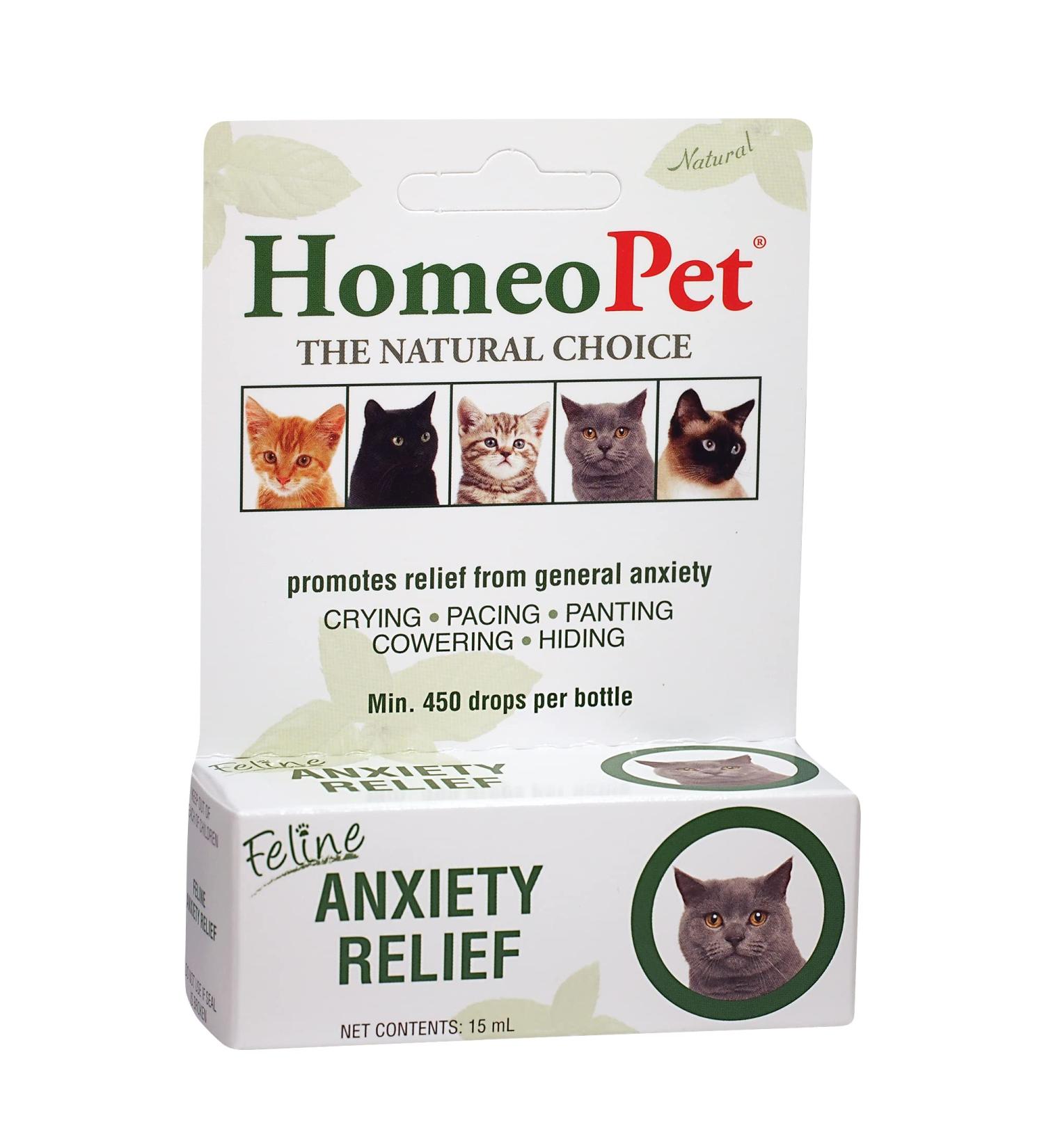 HomeoPet Feline Anxiety Relief - Stress & Anxiety Support for Cats - 15ml - Buy Online on GoSupps.com