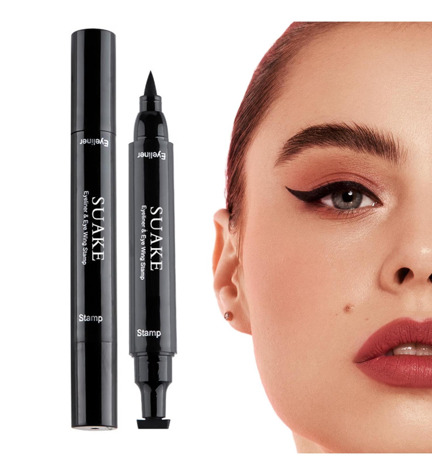 Pencil Eyeliner Eyeliner Pencil and Eyelashes Liquid - Long-Lasting Smudge Proof Waterproof Double Tip for Sensitive Eyes and Normal False Lashes Pochy Small - Buy Online on GoSupps.com