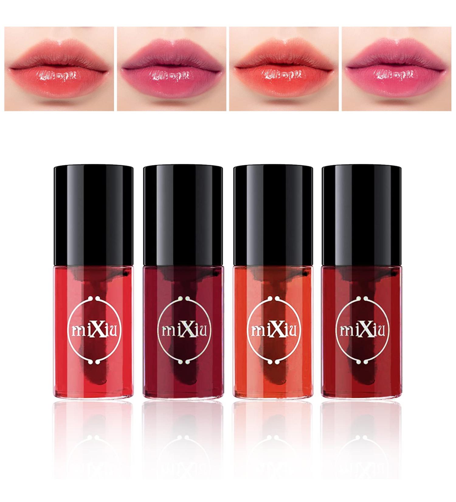 NVLEPTAP 4 Colors Lip Tint Stain Set | Long Lasting Waterproof Lip Stain | Korean Liquid Lipstick Gift Set for Women & Girls - Shop Now - Buy Online on GoSupps.com