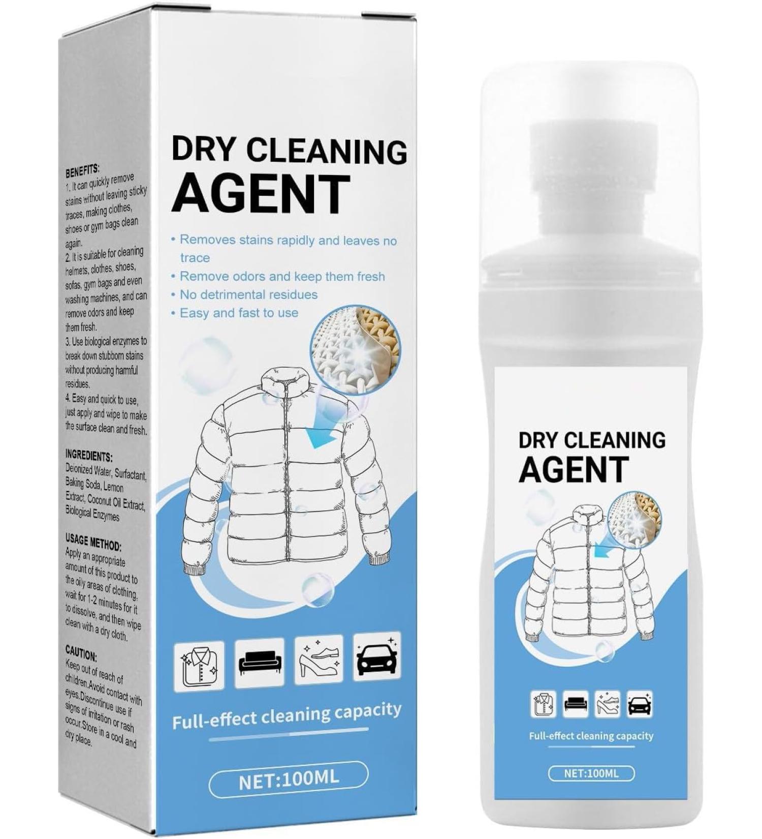 2024 New Dry Cleaning Agent for Down Jackets 100ML Down Jacket Foam Dry Cleaner Wash-Free Down Jacket Cleaner Spray (1pcs) - Buy Online on GoSupps.com