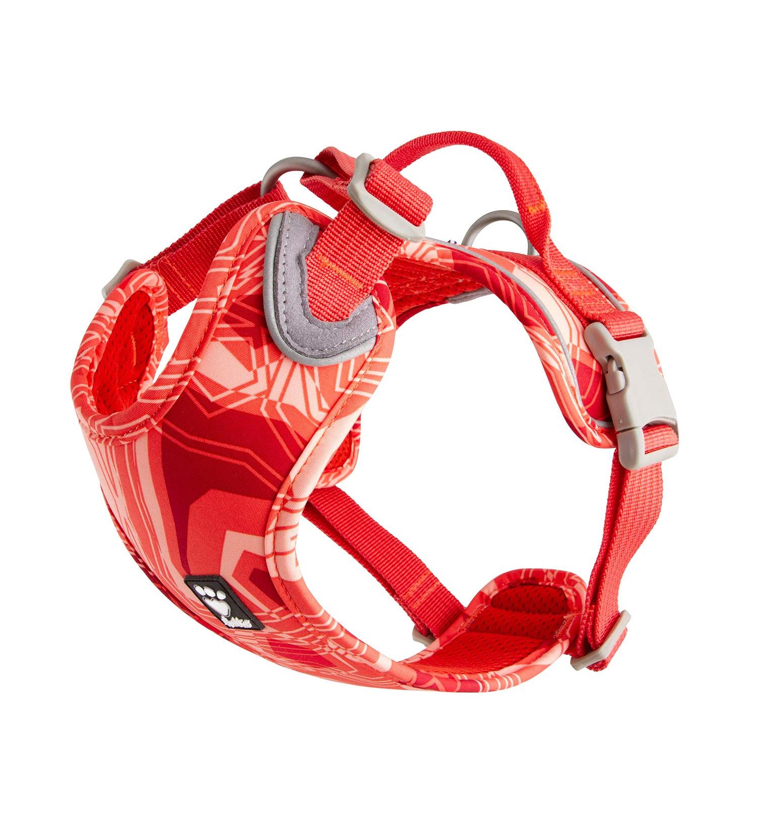 Hurtta Weekend Warrior Dog Harness - Coral Camo | Best Fit 18-24 in (45.7-61 cm) for Active Dogs - International Shipping Available - Buy Online on GoSupps.com
