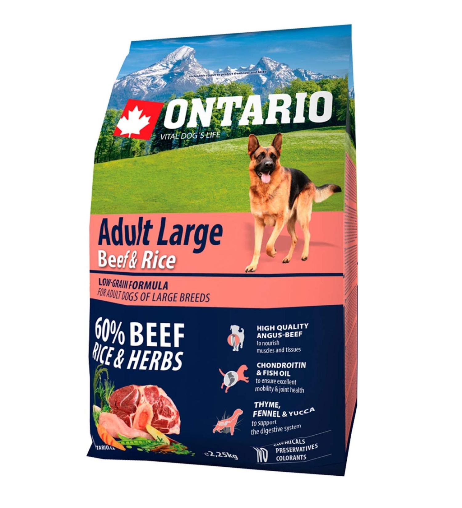 IoAdult Large Beef&Rice Dog Food 2.25kg