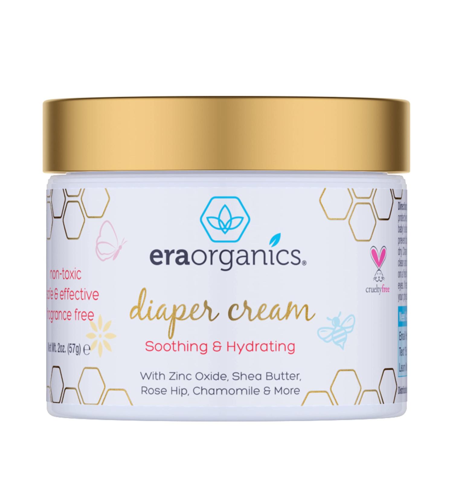 Organic Baby Diaper Rash Cream with Aloe Vera, Chamomile & Calendula - Gentle & Soothing Zinc Oxide Formula - Buy Online on GoSupps.com