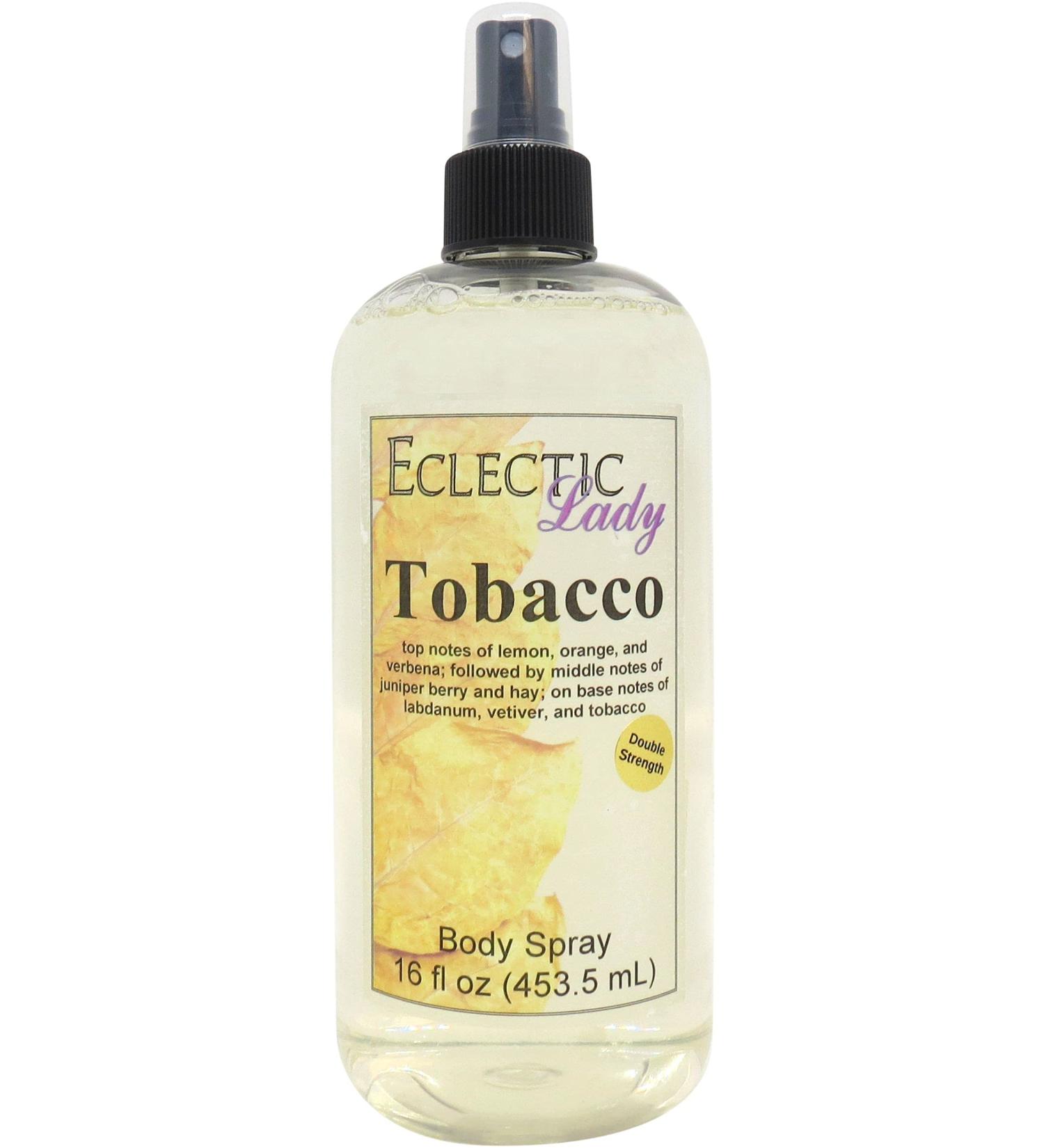 Tobacco Body Spray (Double Strength) 16 ounces Body Mist for Women with Clean Light & Gentle Fragrance Long Lasting Perfume with Comforting Scent for Men & Women Cologne with Soft Subtle Aroma 16 Fluid Ounces (Double Strength) - Buy Online on GoSupps.com